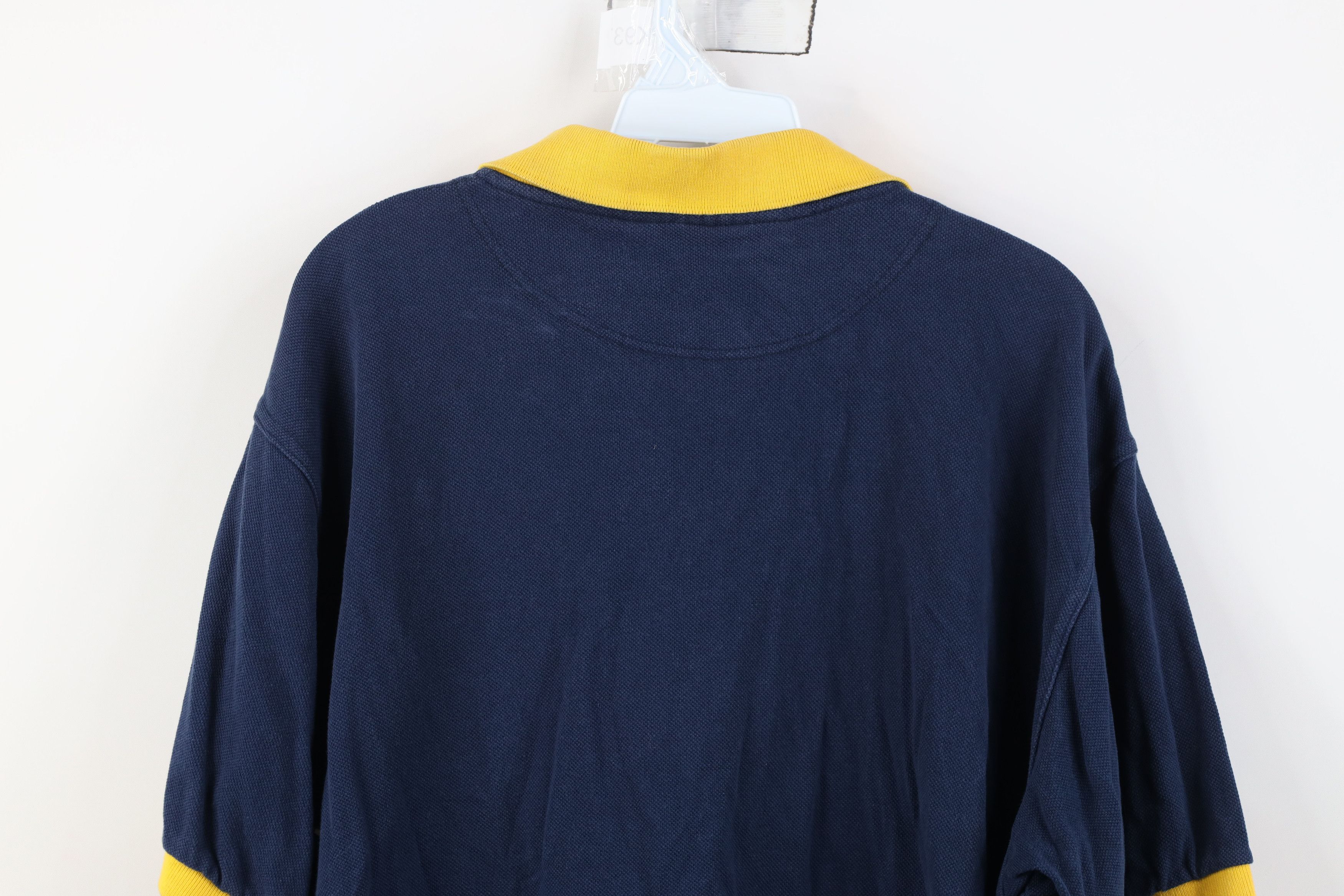 Champion Vintage 90s Champion Spell University of Michigan Polo Shirt Size US XL / EU 56 / 4 - 14 Thumbnail