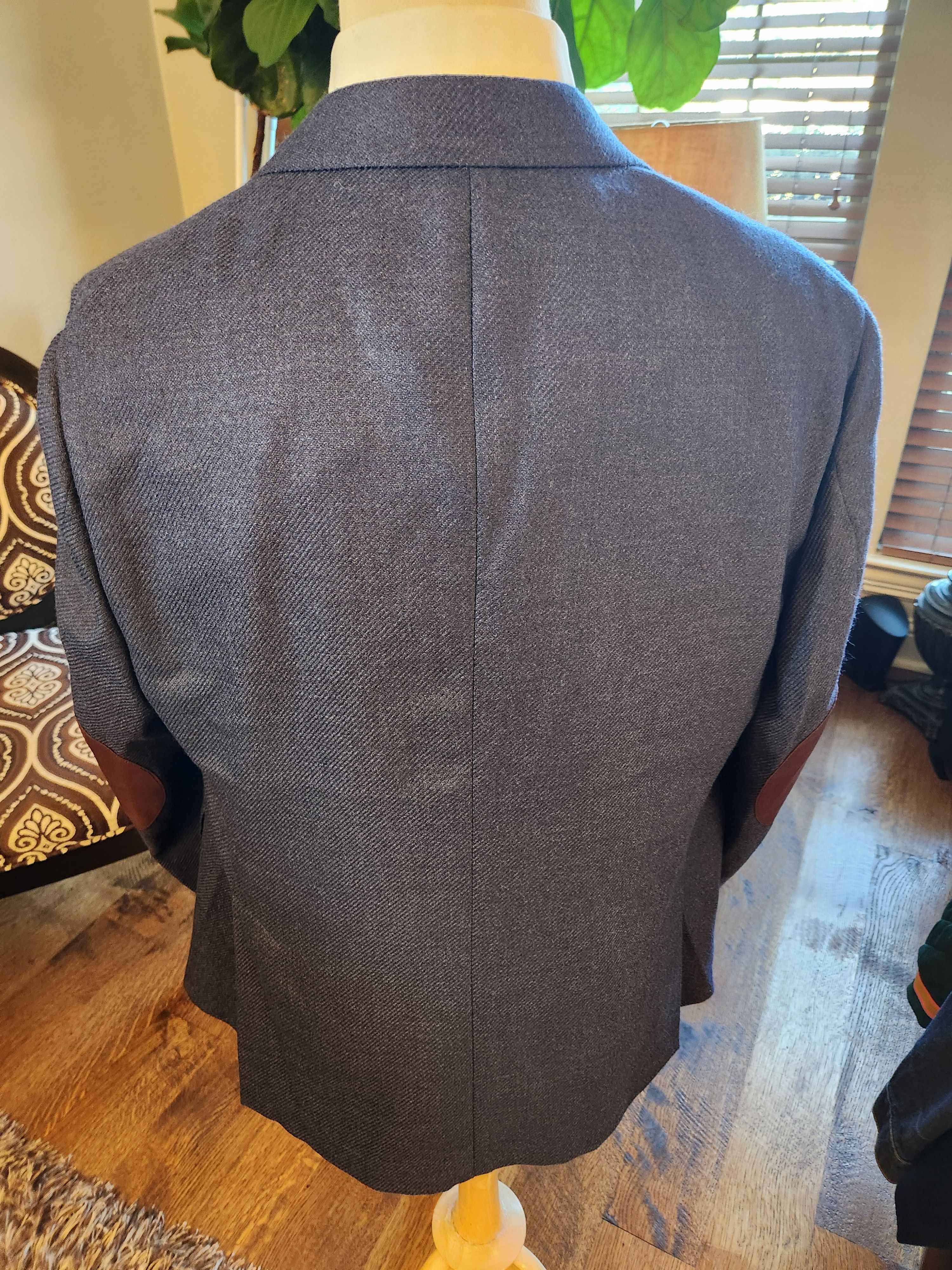 Alexander Julian NWOT Wool and Silk Unstructured Blue Blazer Size 48R - 2 Thumbnail