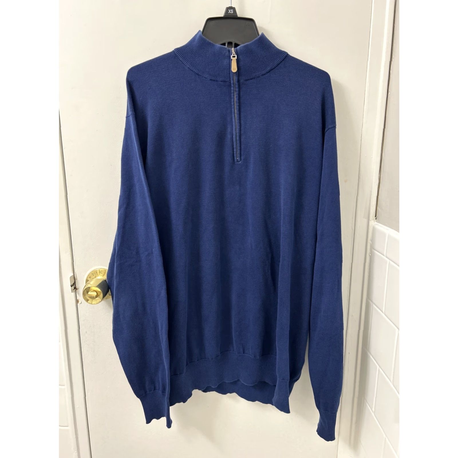 Peter Millar Peter Millar Sweater Mens L Blue Seaside Collection 1/4 Zip Pullover Logo Breathable Golf Preppy Pullover Shirt Size US L / EU 52-54 / 3 - 7 Thumbnail
