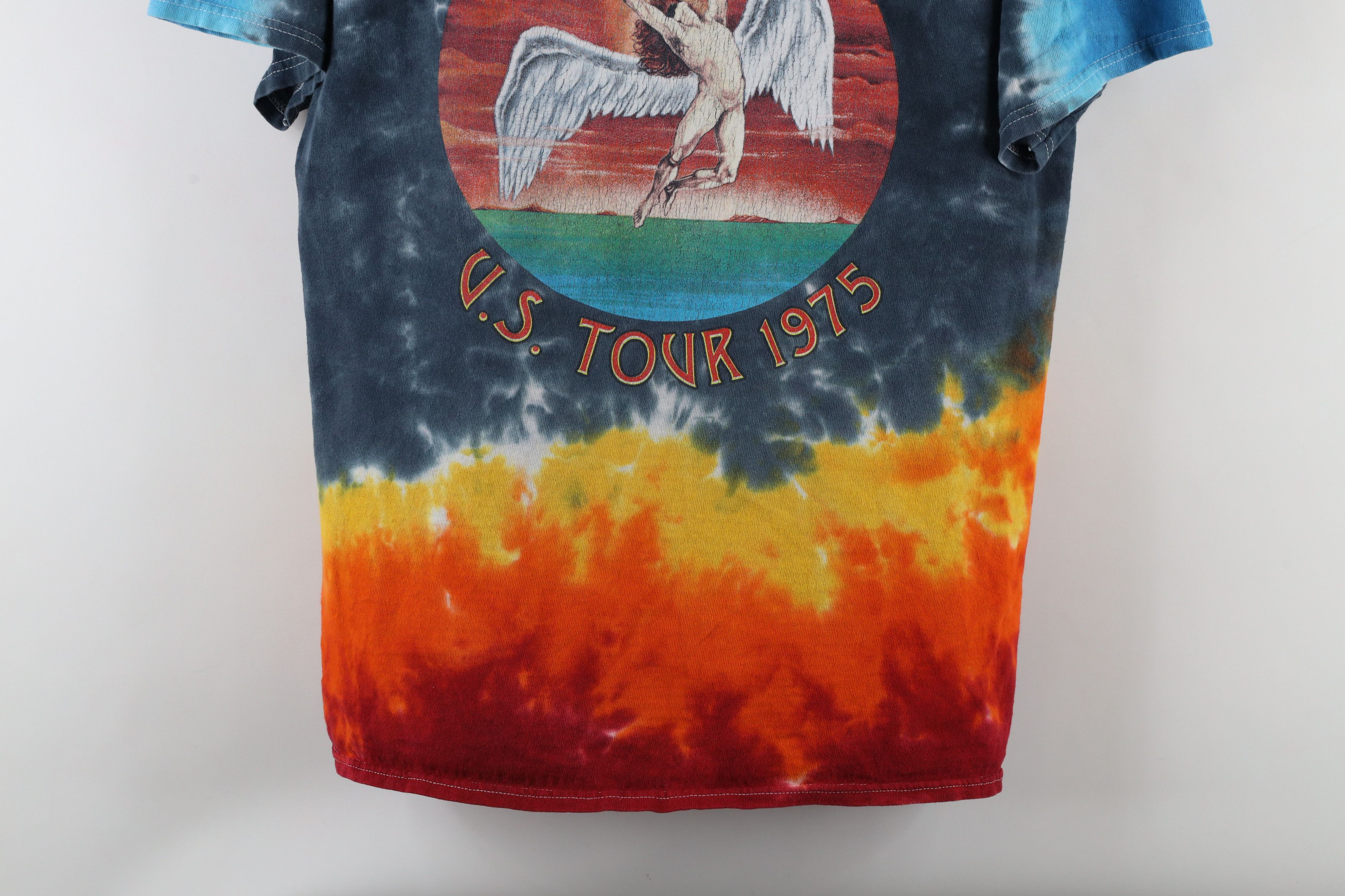 Vintage Retro Led Zeppelin Band T-Shirt Rainbow Tie Dye Acid Wash Size US L / EU 52-54 / 3 - 3 Thumbnail