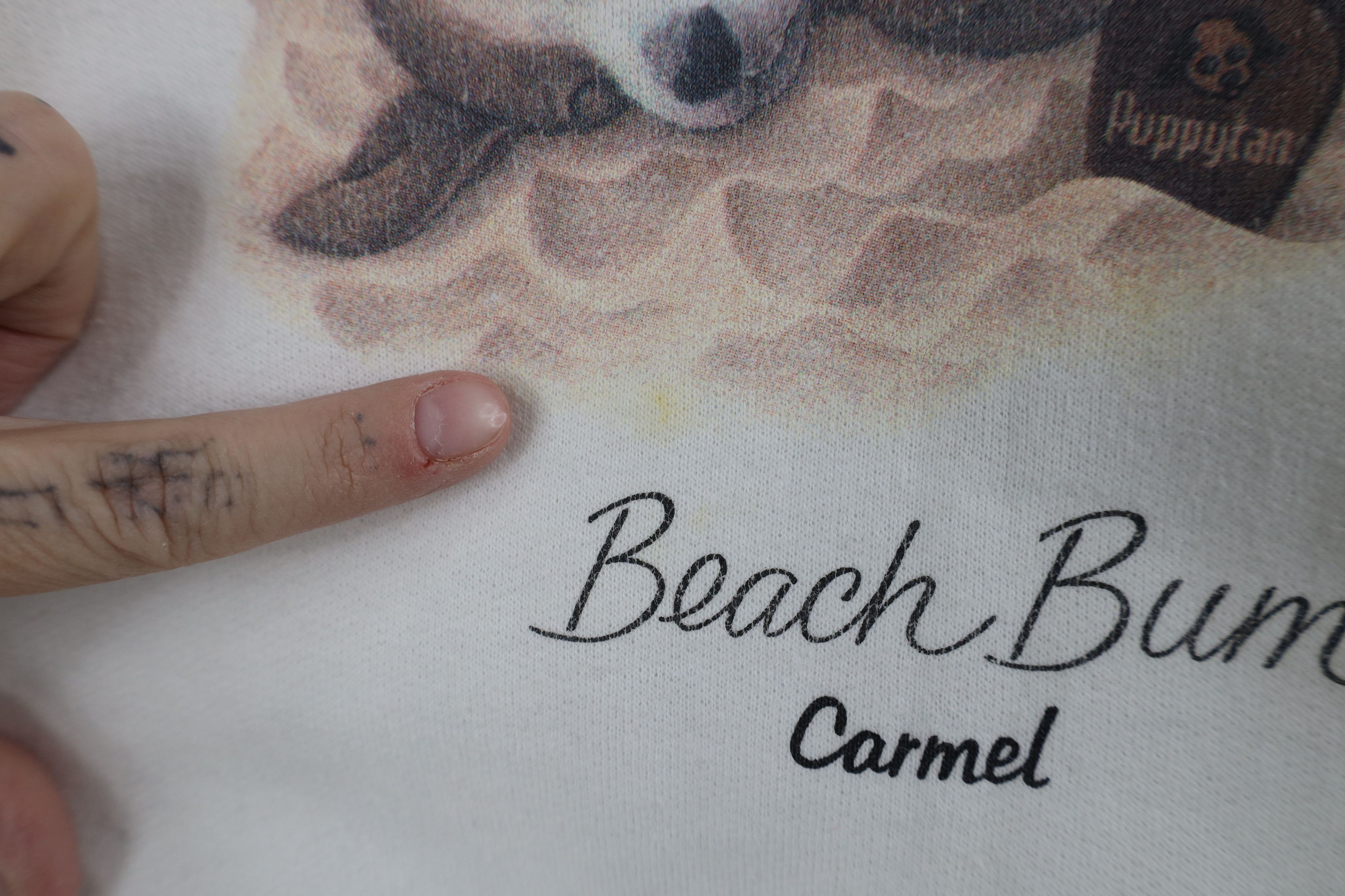 Vintage Vintage 90s Streetwear Beach Bum Puppy Dog Sweatshirt Size L / US 10 / IT 46 - 6 Thumbnail