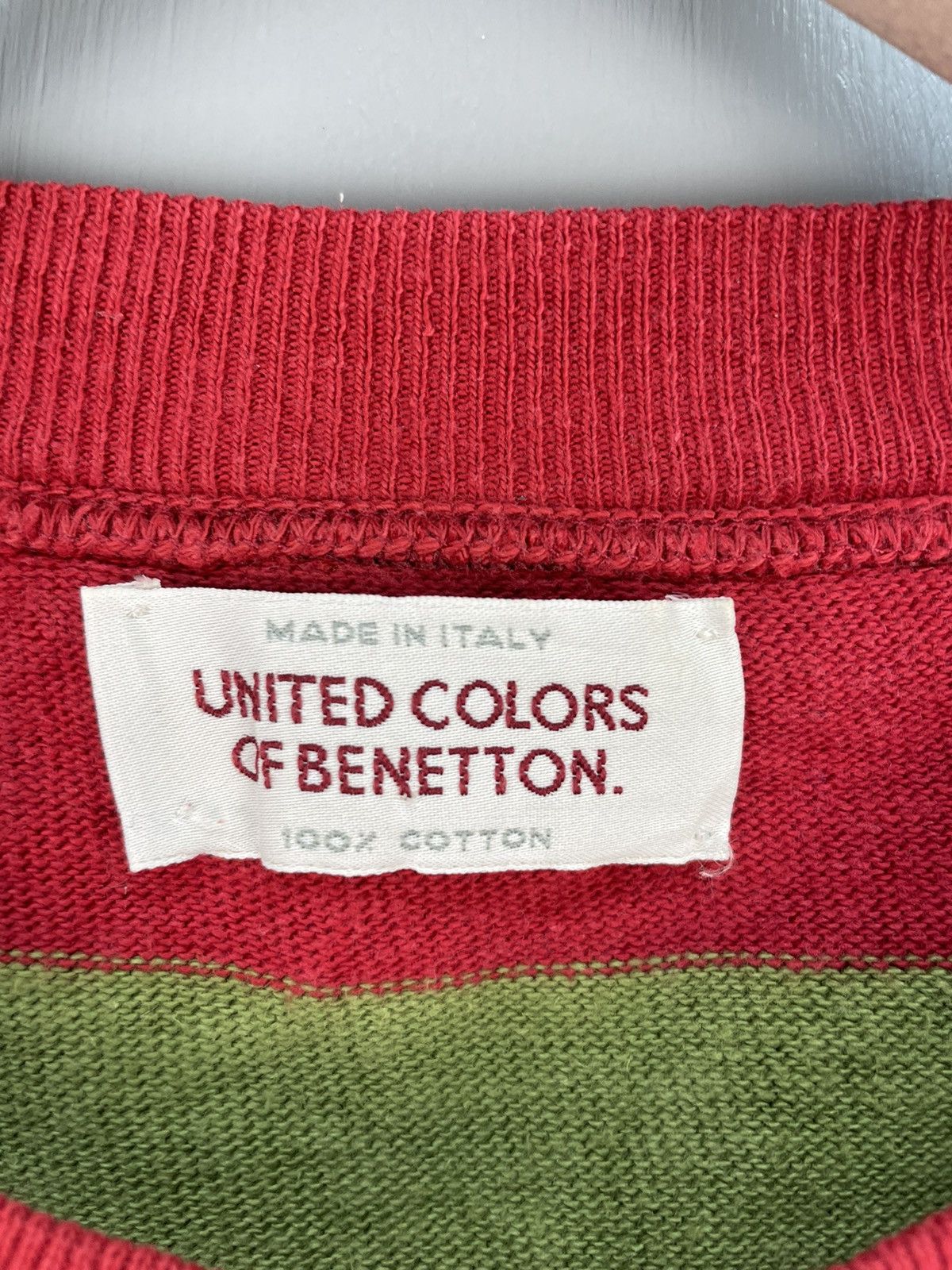 United Colors Of Benetton Vtg 90s United Colors Of Benetton embroidery logo sweatshirt Size US M / EU 48-50 / 2 - 5 Thumbnail