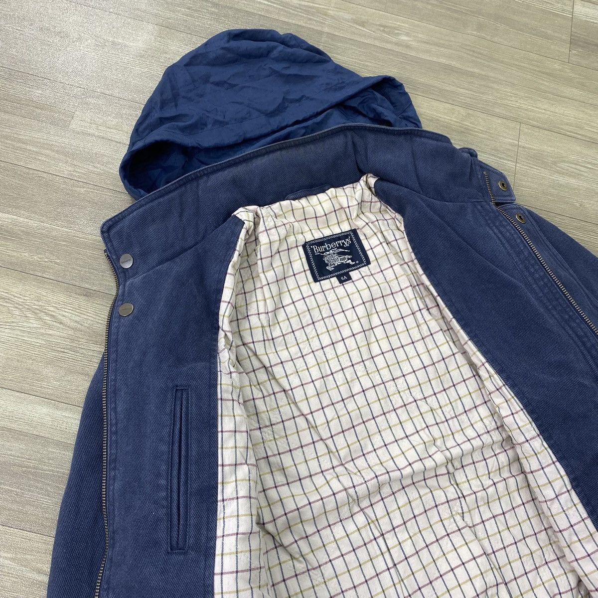 Burberry Vintage Burberrys London Plaid Parka Canvas Jacket Luxury Size US M / EU 48-50 / 2 - 10 Thumbnail