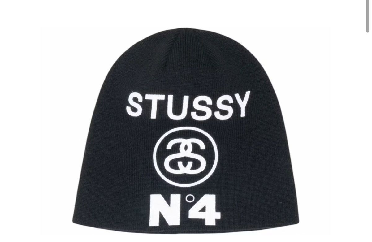 Stussy Stussy Number 4 Skullcap Beanie - Blsck Size ONE SIZE - 1 Thumbnail