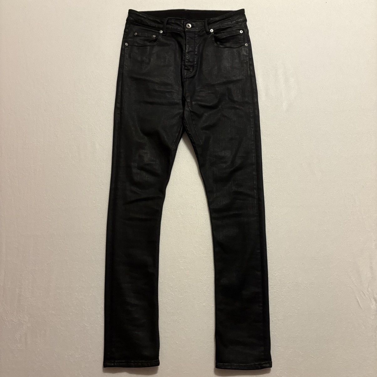 Rick Owens DRKSHDW SS25 Waxed Detroit Cut Denim