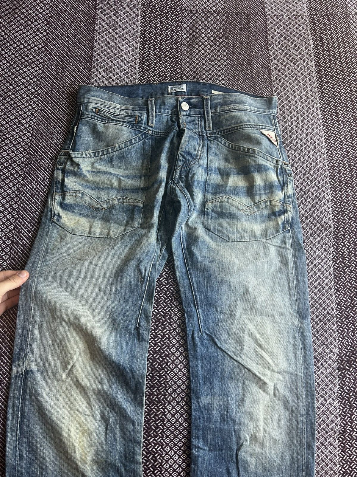 Replay Vintage Replay Denim Washed Distressed Jeans Japanese Vibe Size US 31 - 7 Thumbnail