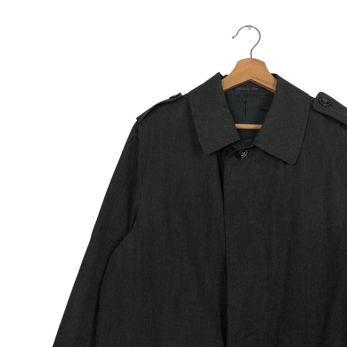 Japanese Brand 📌Vintage Long Jacket Rich Black Ships Japan Made Size US L / EU 52-54 / 3 - 9 Thumbnail