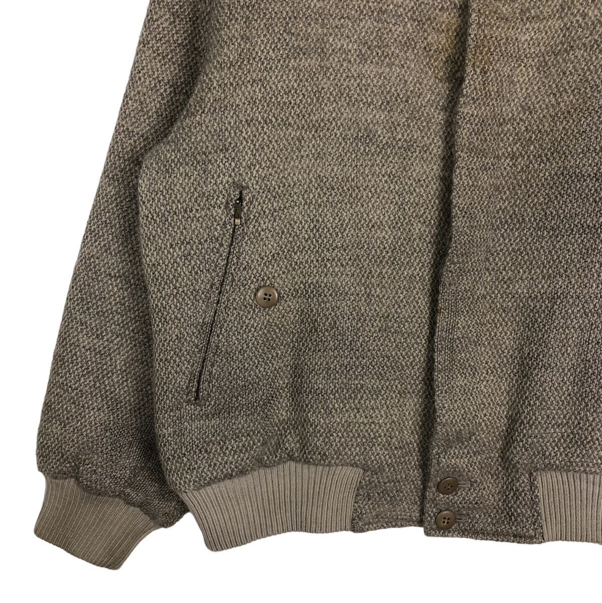 Vintage 🔥VINTAGE WOOL BOMBER JACKET HERRINGBONE WOODHOUSE JAPAN Size US M / EU 48-50 / 2 - 4 Thumbnail