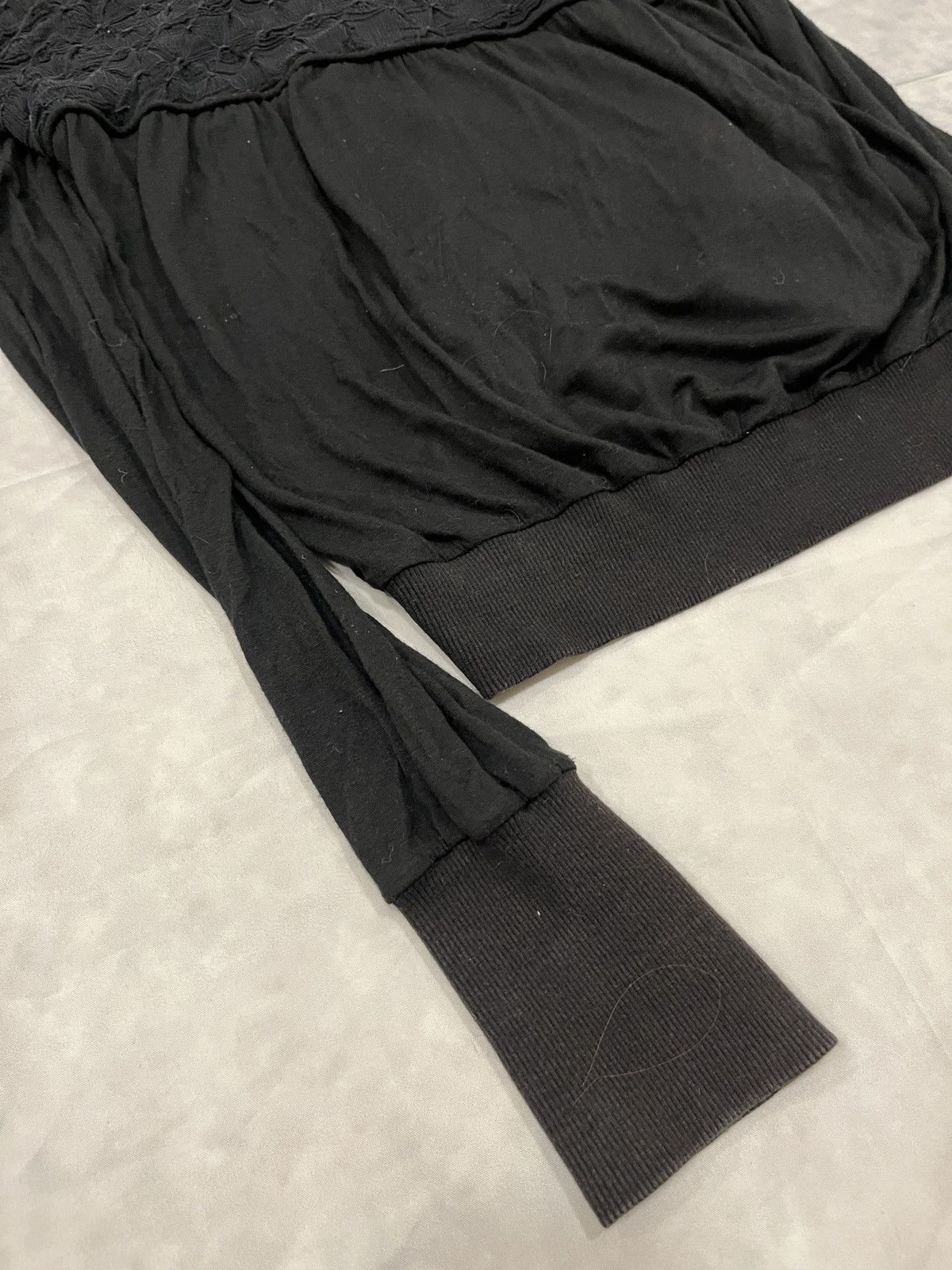 Jean Paul Gaultier Jean Paul Gaultier Textured Lace Structure Zip Hoodie Size L / US 10 / IT 46 - 11 Thumbnail