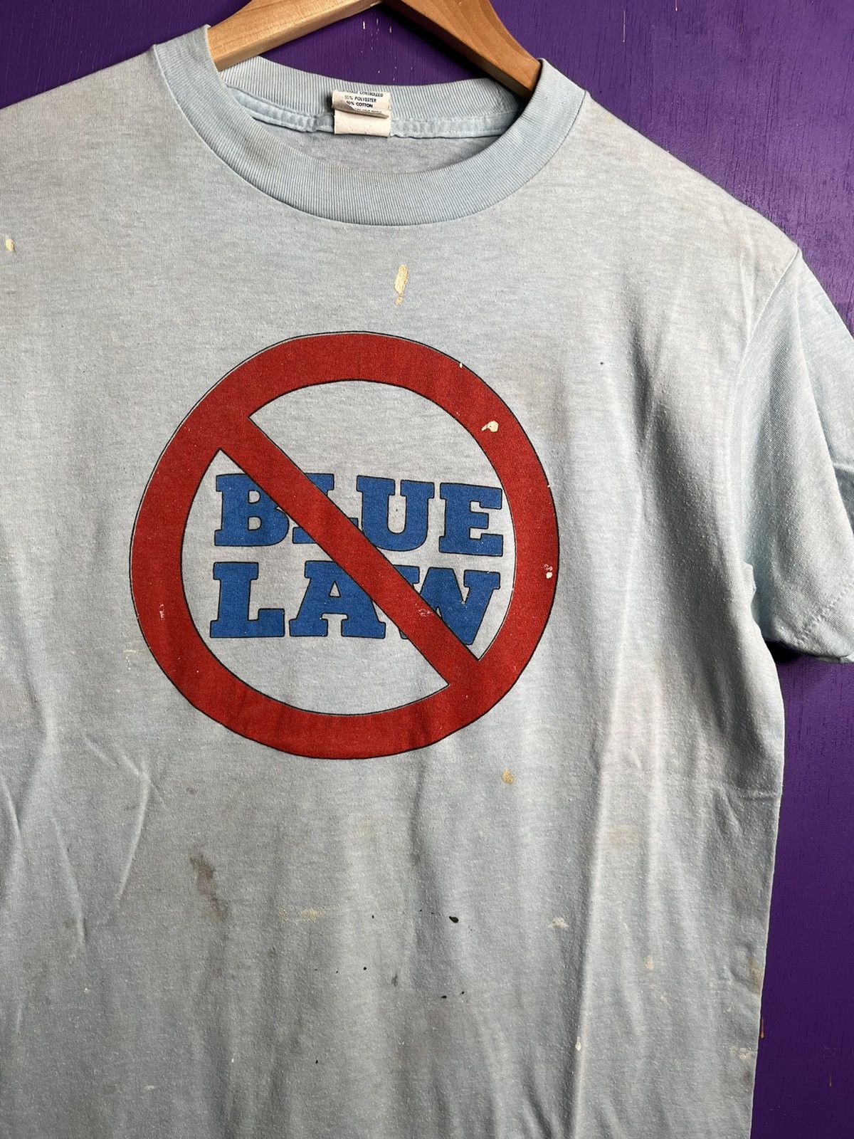 Vintage Vintage 70s let’s bust the blue law t-shirt Size US M / EU 48-50 / 2 - 3 Thumbnail