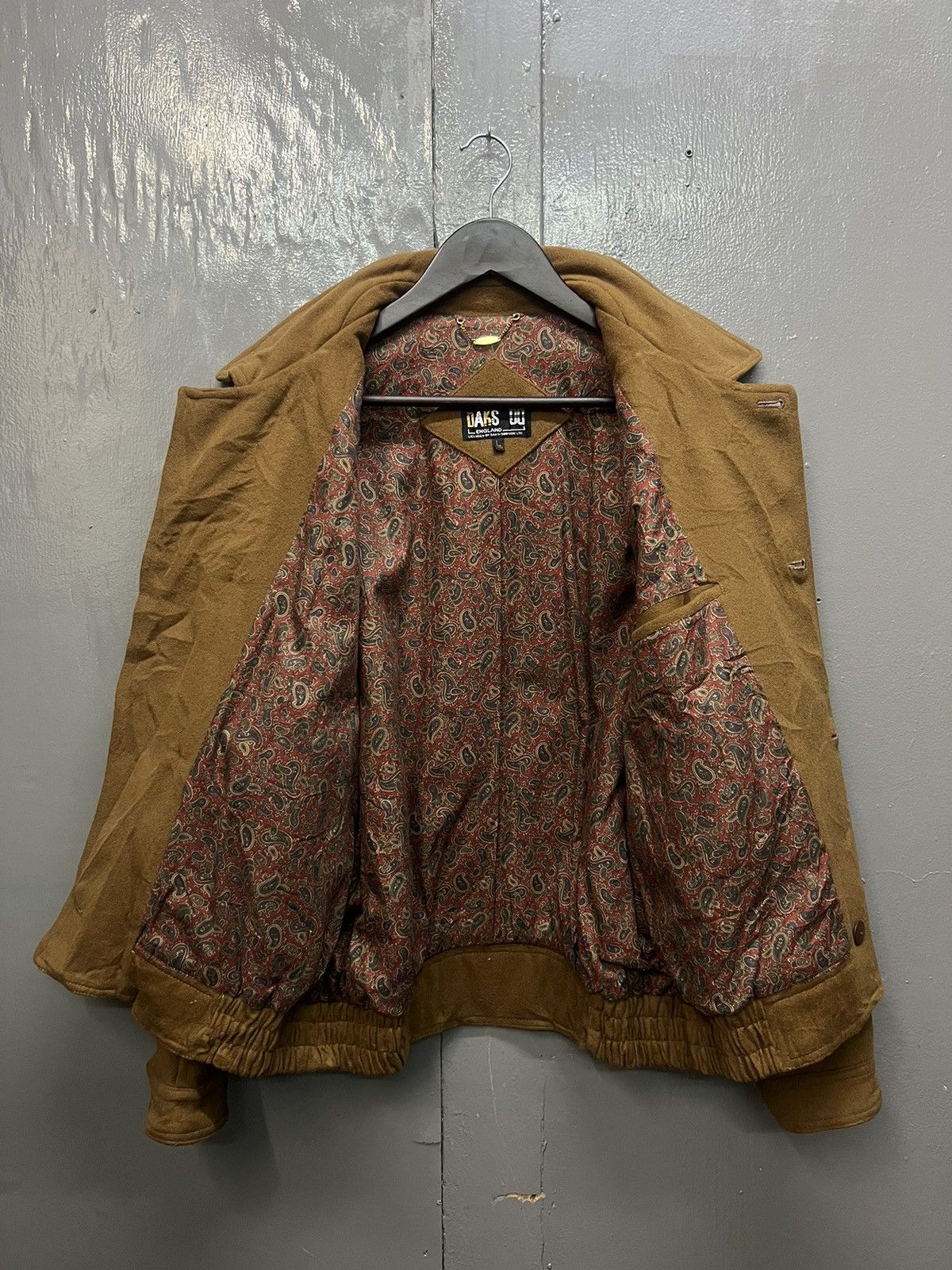 DAKS Vintage Daks England Wool Bomber Jacket Size US L / EU 52-54 / 3 - 5 Thumbnail