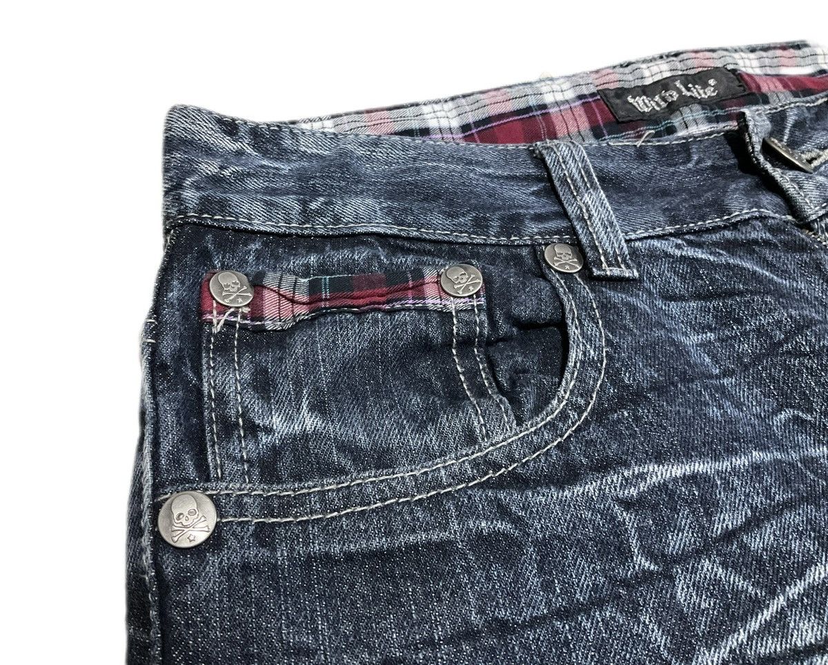 Hysteric Glamour × If Six Was Nine × Japanese Brand 🔥Sick Y2K Wild Life Poem Denim Skull Faded Clawmark Size US 30 / EU 46 - 6 Thumbnail