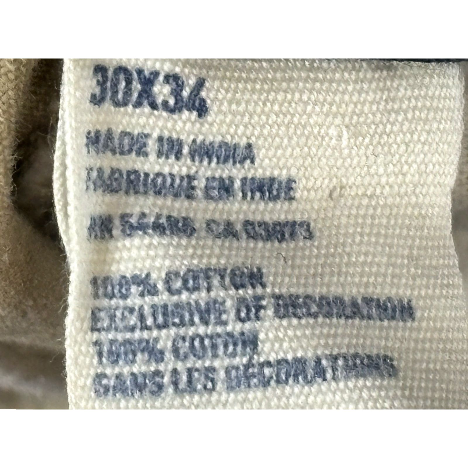 American Eagle Outfitters AMERICAN EAGLE Chino Pants 30x34 Flat Front Solid Brown Straight Mens Size US 30 / EU 46 - 6 Thumbnail