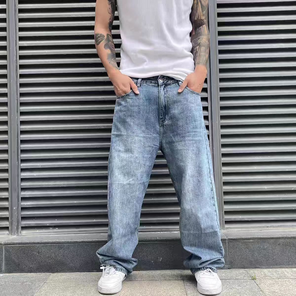 Japanese Brand × Jean Street hip hop washed vintage jeans Size US 32 / EU 48 - 2 Thumbnail