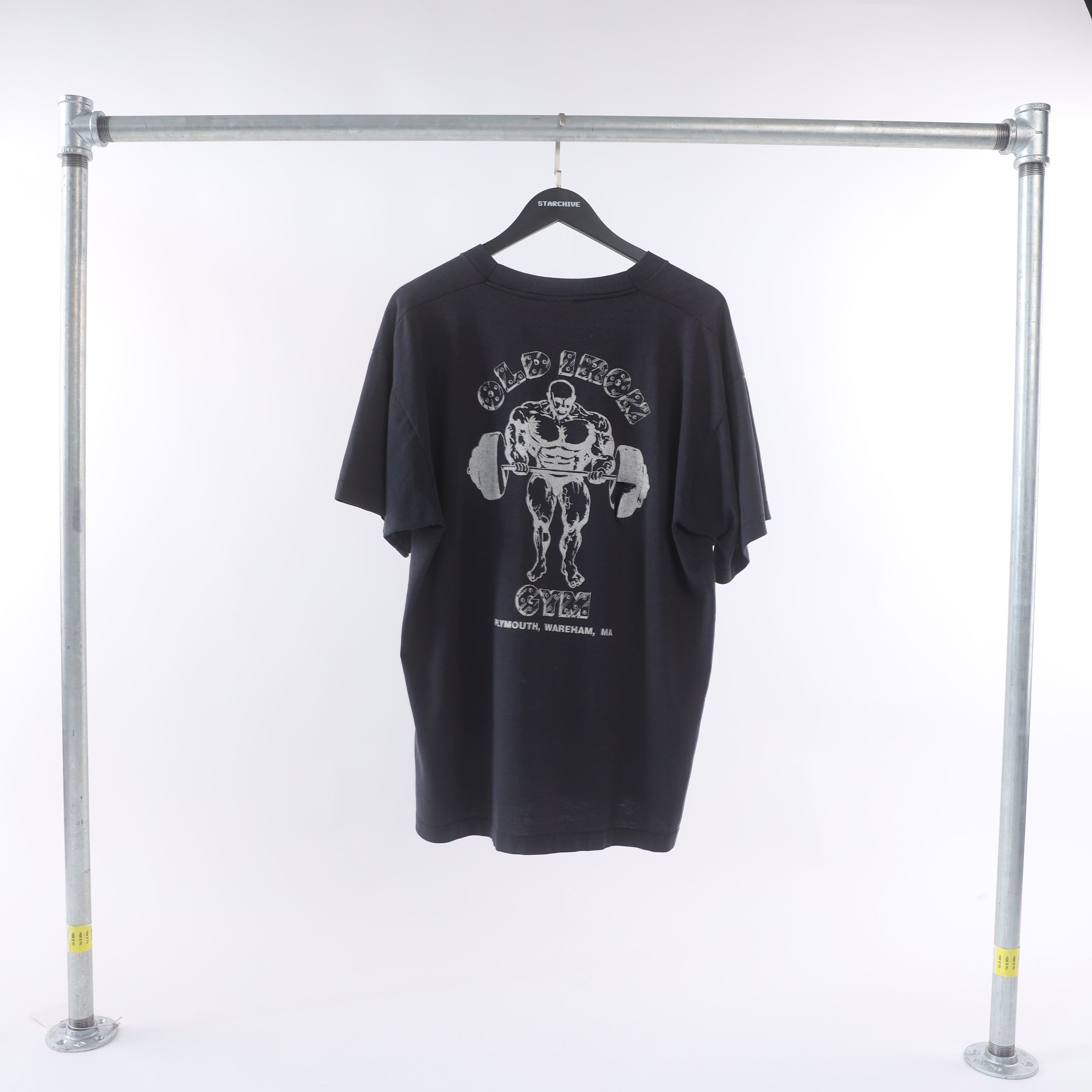 Vintage Vintage Show Us Your Tits Old Iron Gym T-Shirt Size US XL / EU 56 / 4 - 4 Thumbnail