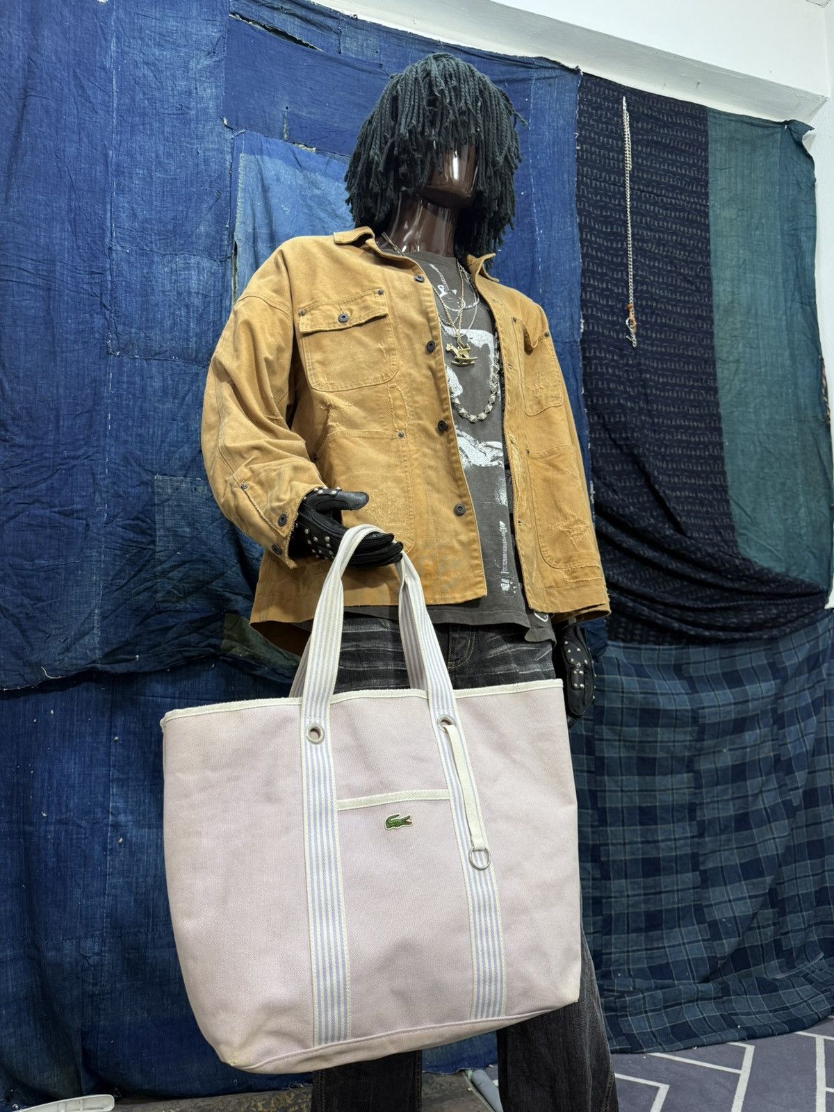 Comme des Garcons SHIRT × Lacoste Lacoste Tote Bag Cotton prada dior ll bean 1🟩4 Size ONE SIZE - 3 Thumbnail
