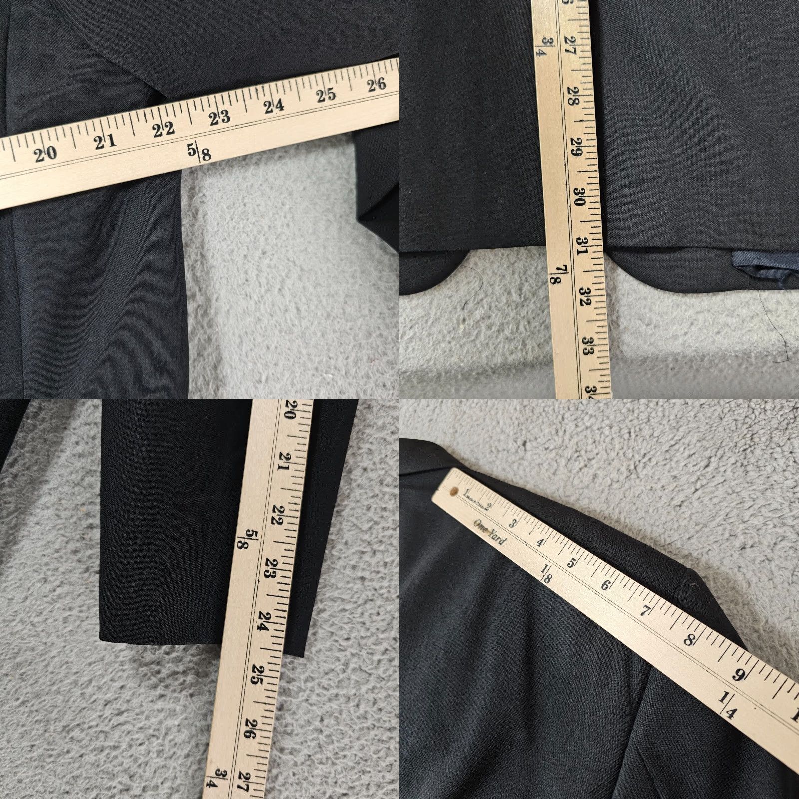 Brooks Brothers Brooks Brothers Suit Jacket Black 42R Wool Blazer Mens Classic Single-Breasted 3-Button Notch Lapel Size 42R - 9 Thumbnail