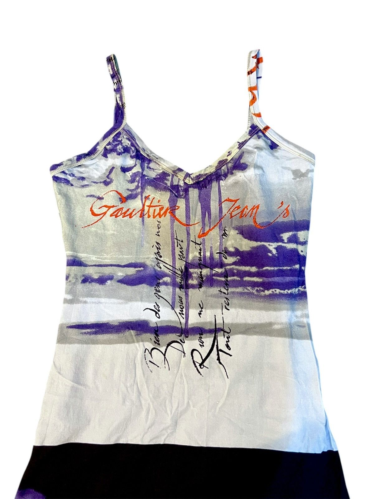 Jean Paul Gaultier AW1997 Vintage Jean Paul Gaultier JPG Graphic Midi Dress Size S / US 4 / IT 40 - 6 Thumbnail