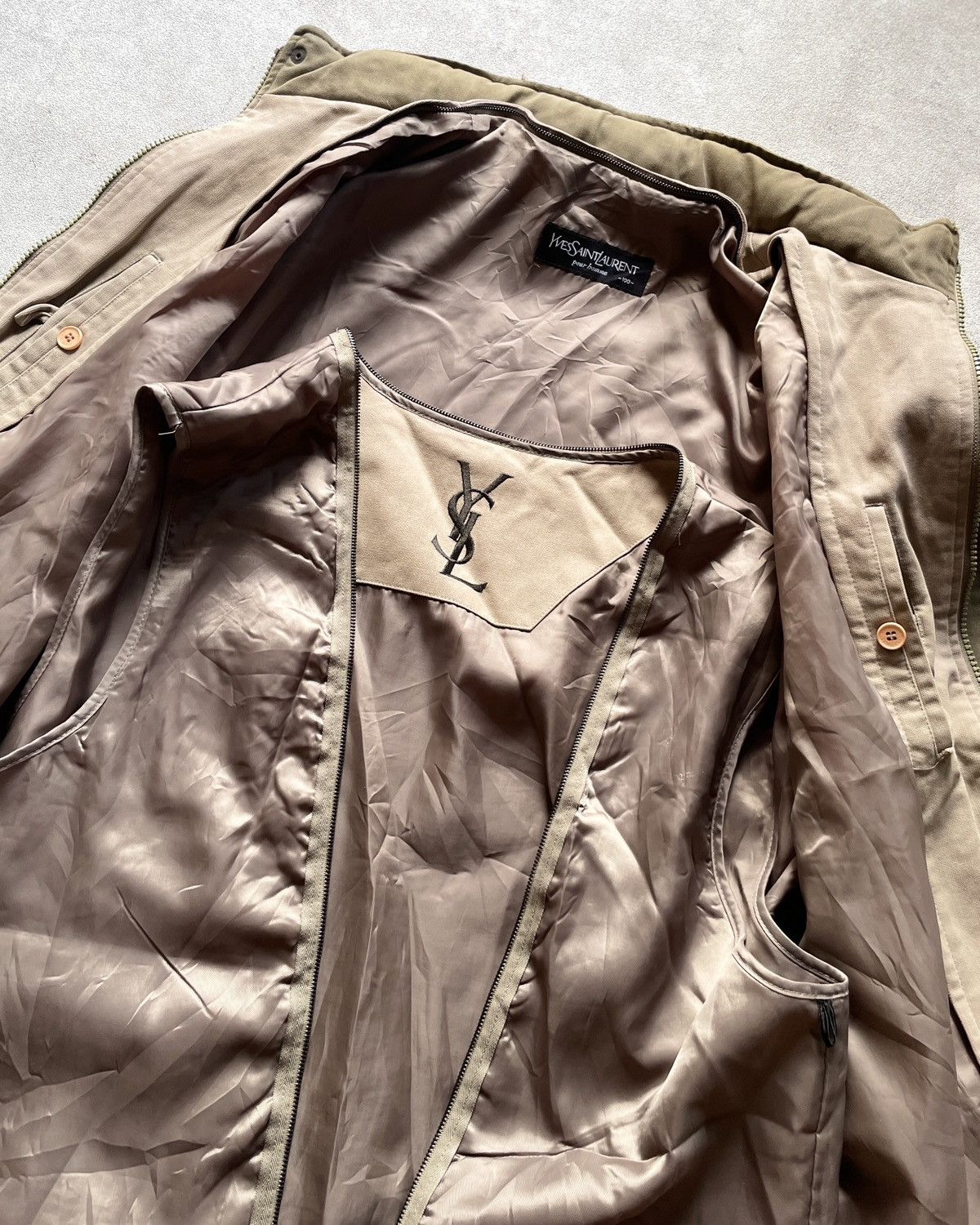 Yves Saint Laurent VERY RARE VINTAGE JACKET YVES SAINT LAURENT YSL BIG LOGO Size US XL / EU 56 / 4 - 7 Thumbnail