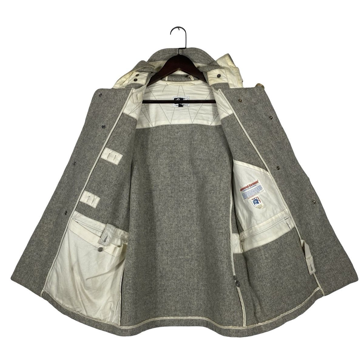 Engineered Garments Vintage Engineered Garments Wool Duffle Coat Grey Melange Size US M / EU 48-50 / 2 - 11 Thumbnail