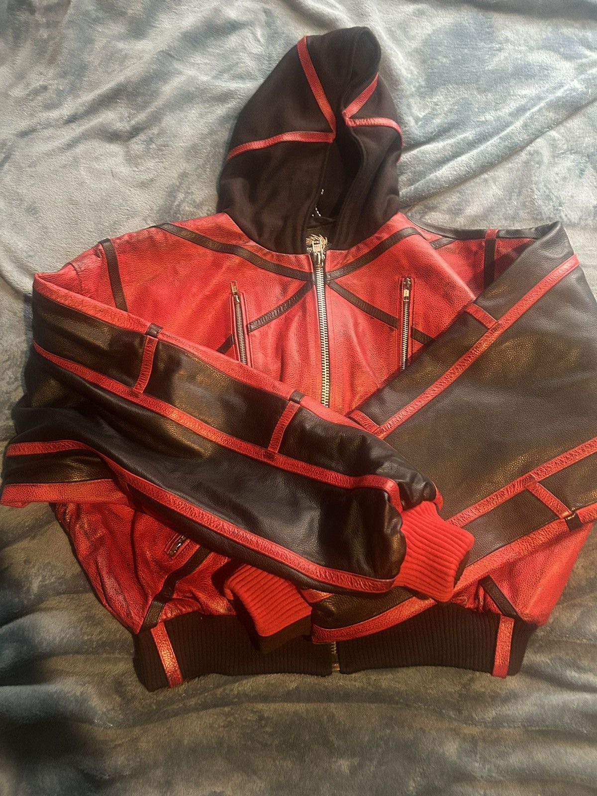 Other Pryzm 2Tone Leather Bomber Size US L / EU 52-54 / 3 - 2 Thumbnail