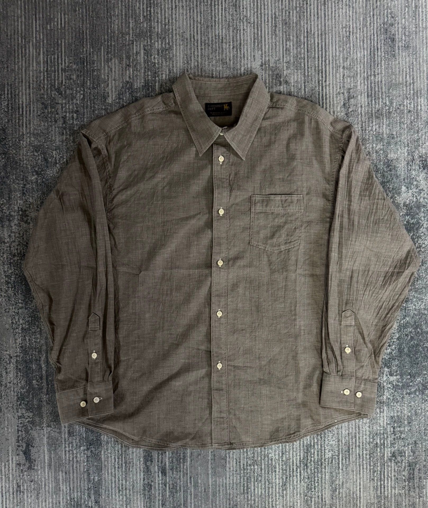 Visvim VISVIM 24AW C/D 1920 CHAMBRAY MILITARY SILK COTTON SHIRT Size US M / EU 48-50 / 2 - 1 Thumbnail