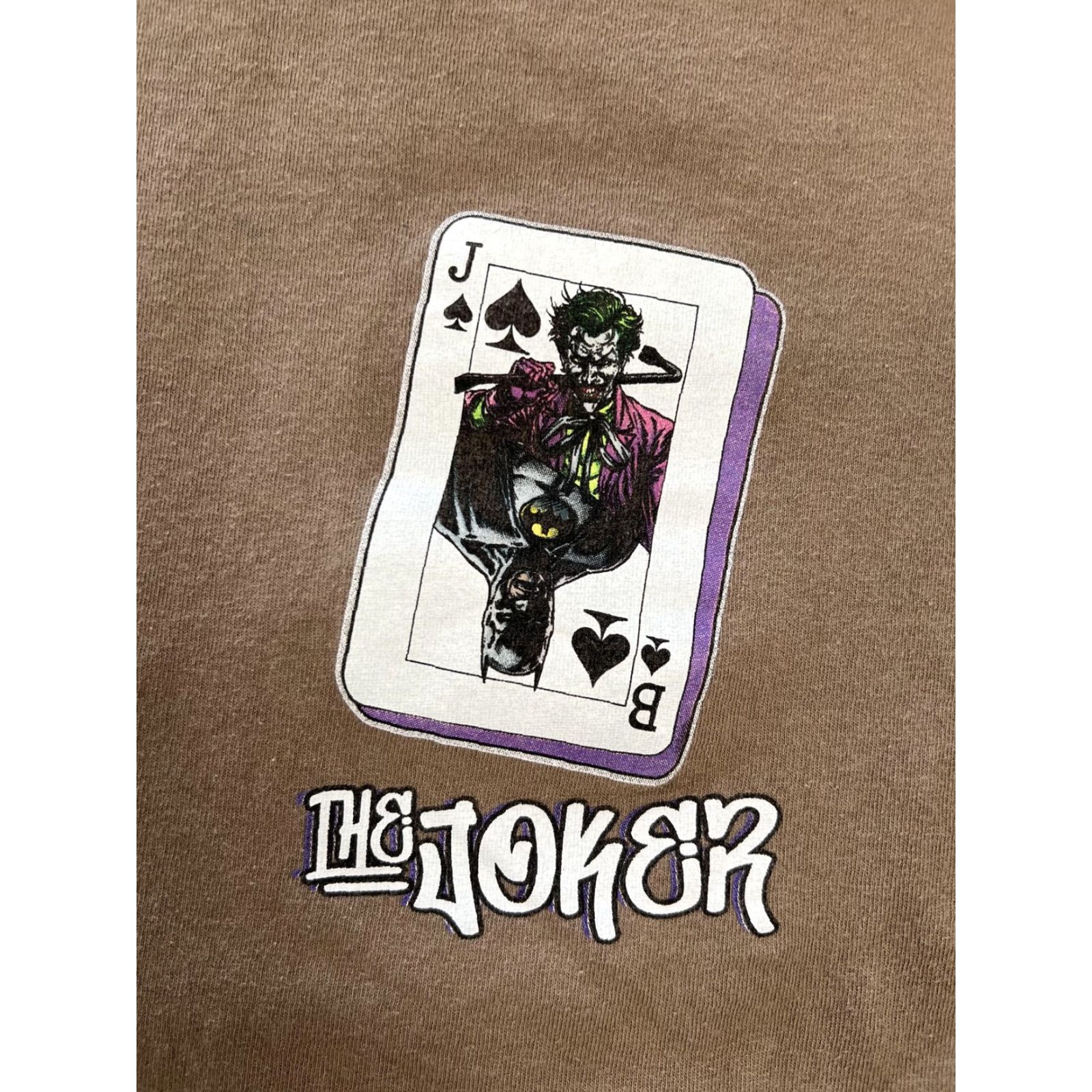 Vintage VINTAGE CVLA Batman The Joker T-Shirt Mens Large Brown Playing Card DC Comics Retro VTG Size US L / EU 52-54 / 3 - 4 Thumbnail