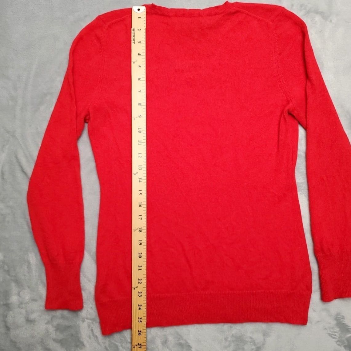 Vintage VINTAGE Alex Marie Sweater Womens XL Red Cashmere Wool V-Neck Classic Luxury Pullover Knit Solid Pattern Mens? Women? Size XL / US 12-14 / IT 48-50 - 7 Thumbnail