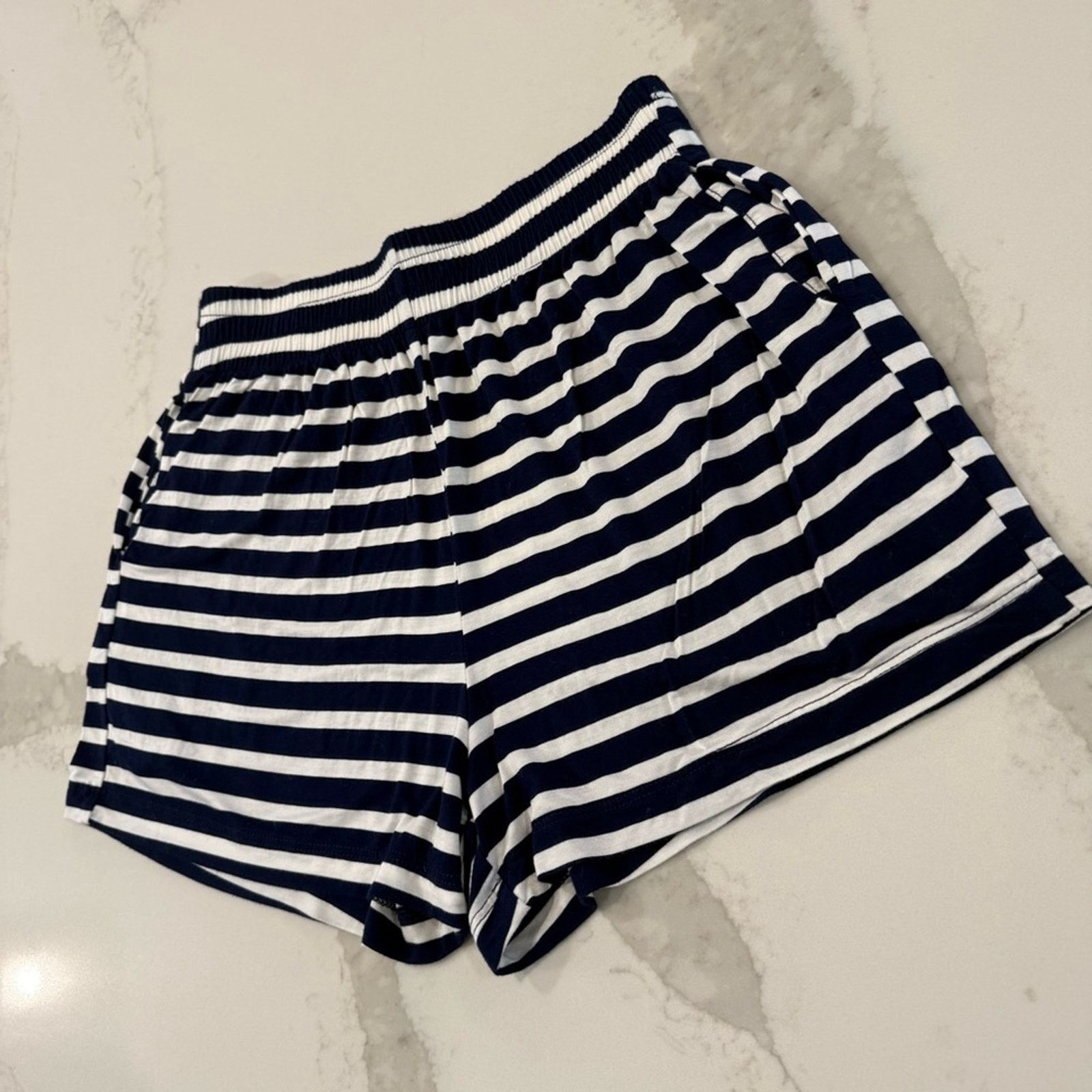 Reformation Reformation Striped Pull On Pajama Lounge Shorts Womens XS Size 26" / US 2 / IT 38 - 2 Thumbnail