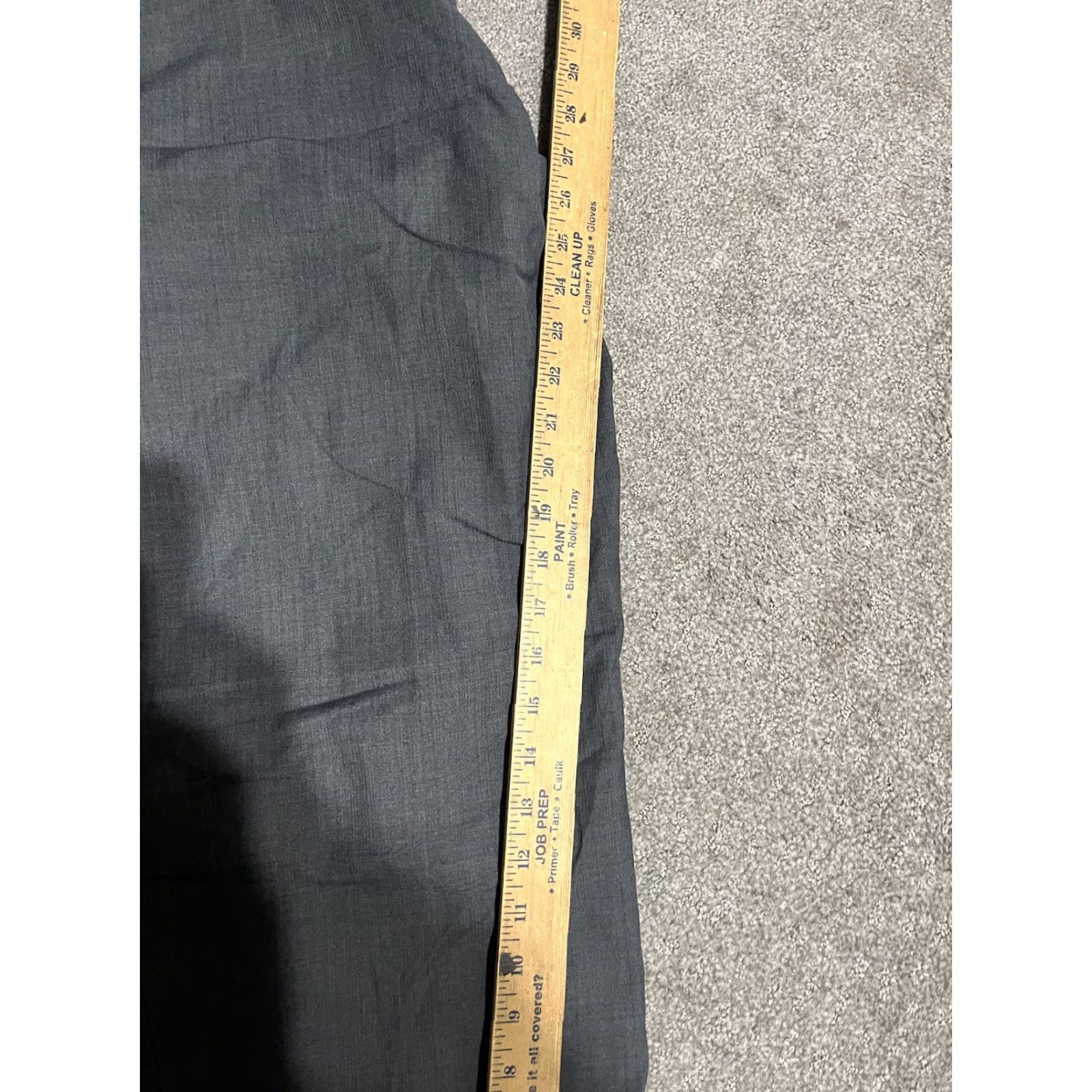 Kenneth Cole KENNETH COLE Reaction Pleated PANTS 36x26 Gray Solid Dress Pants Mens Front Flat Front Chino Cotton 36 Waist 26 Inseam Regular Size Size US 36 / EU 52 - 7 Thumbnail