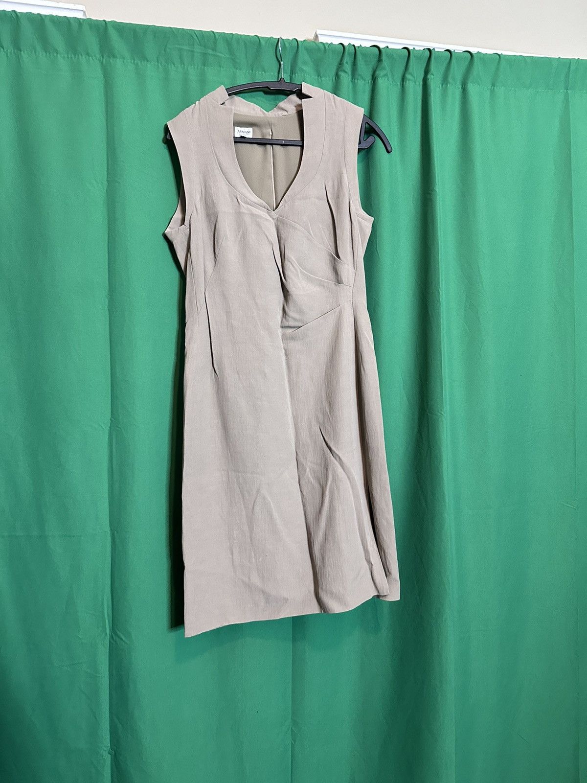 Armani Collezioni Linen blend sleeveless paneled lined dress Italy Size M / US 6-8 / IT 42-44 - 1 Thumbnail