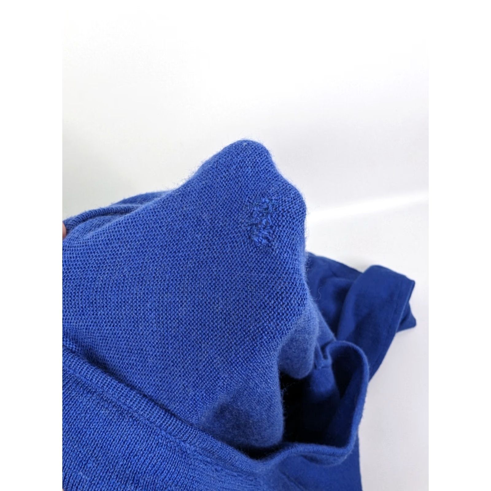 Eileen Fisher Eileen Fisher Merino Wool Sweater XS V-Neck Knit Blue Pullover Womens R3MF-1 Size XS / US 0-2 / IT 36-38 - 5 Thumbnail