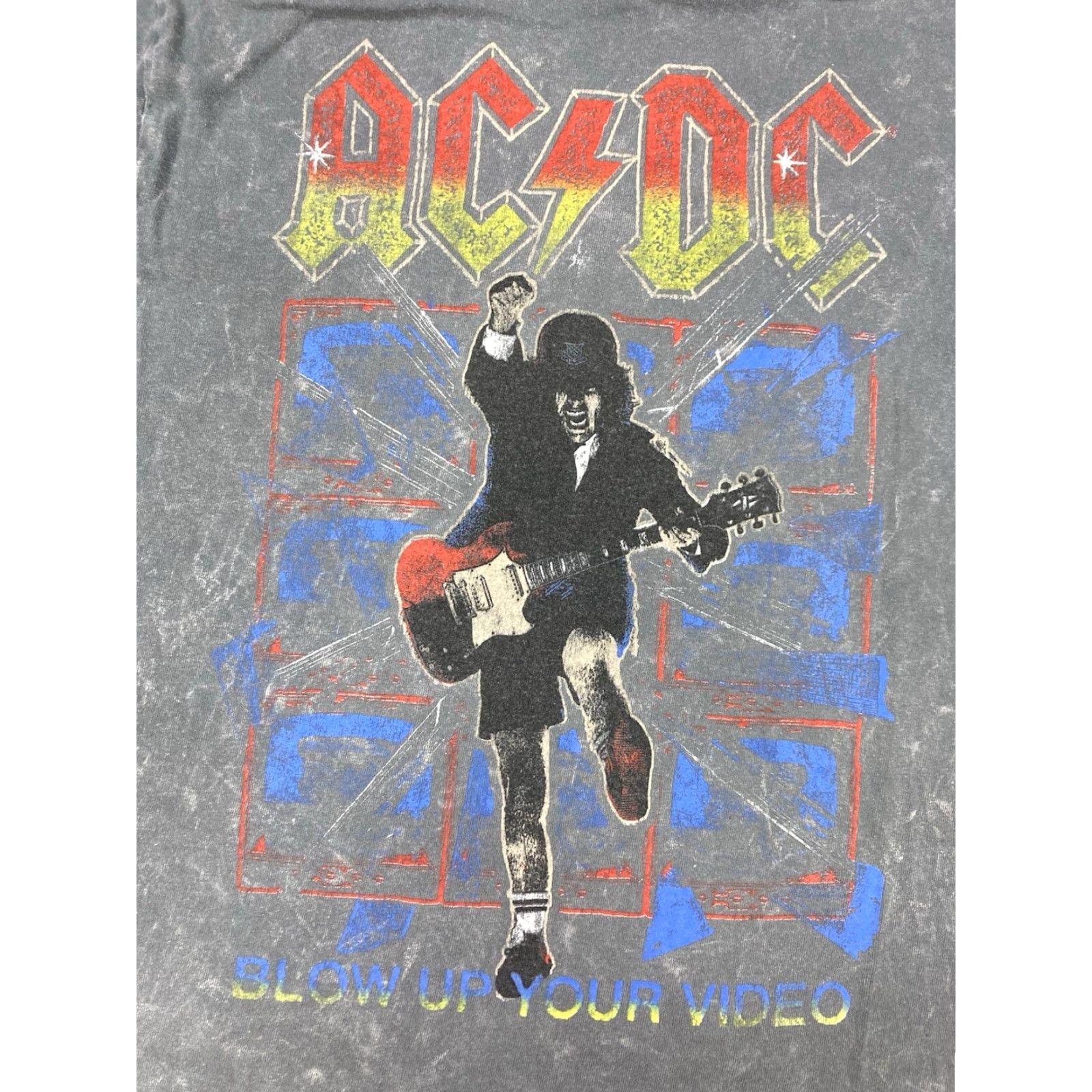 Vintage ACDC T-Shirt Women XS Gray Short Sleeve Crew Neck Pullover Music Size XS / US 0-2 / IT 36-38 - 2 Thumbnail