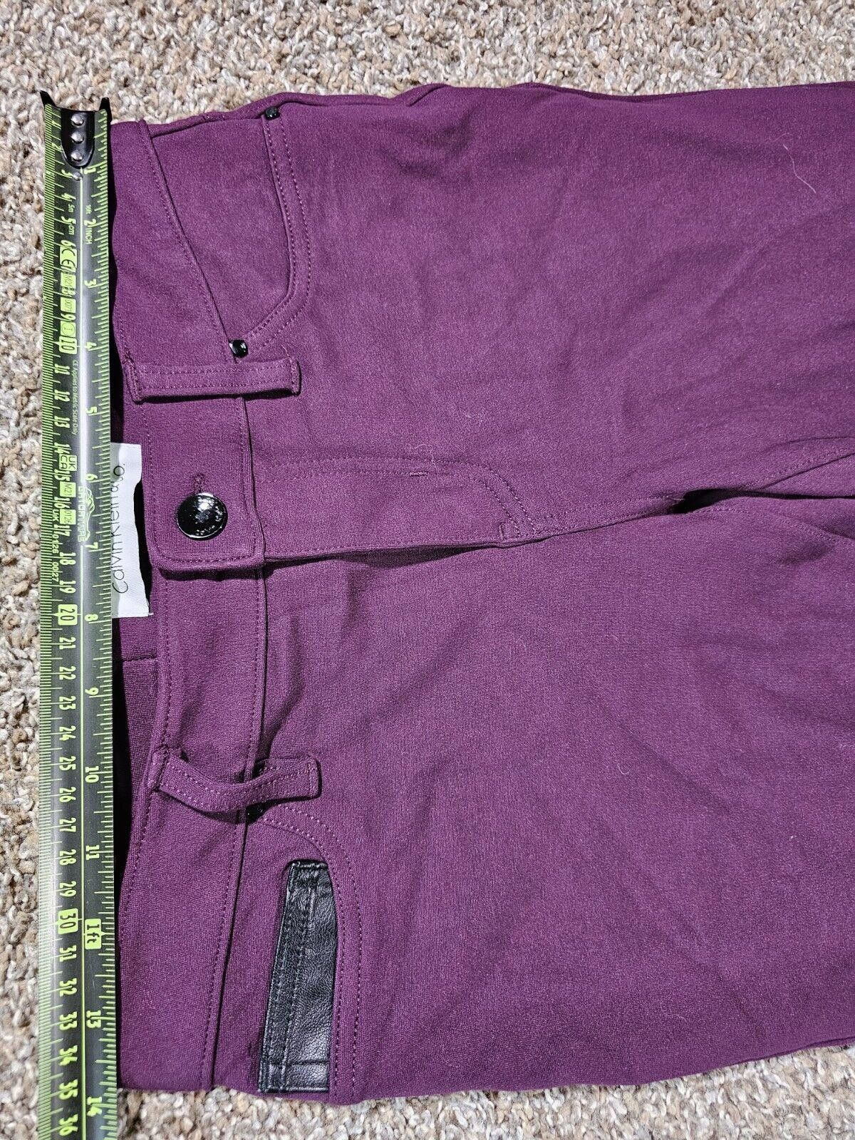 Calvin Klein Calvin Klein Career Women's Ankle Taper Pants Purple Size 4 Size 27" / US 4 / IT 40 - 5 Thumbnail