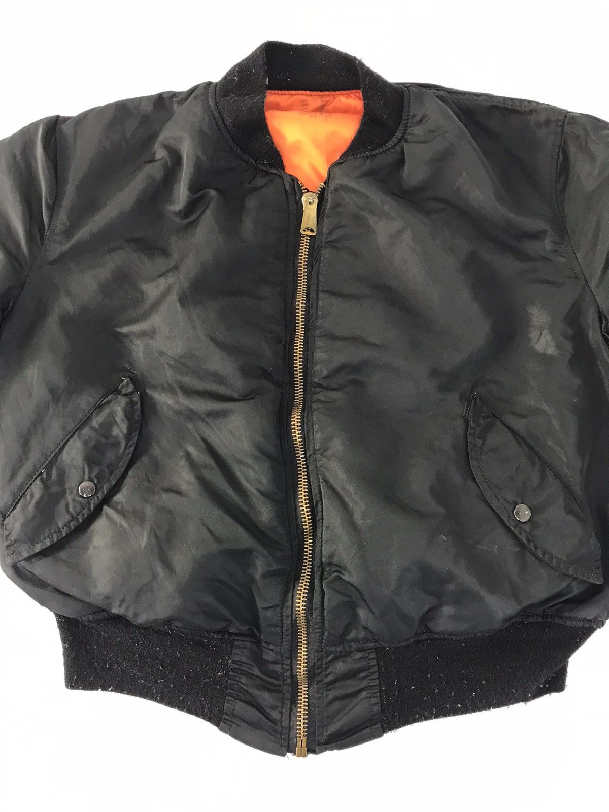 Other 90s USAF Flyer Military Bomber Jacket Type MA1 Flight Down Size US XL / EU 56 / 4 - 3 Thumbnail