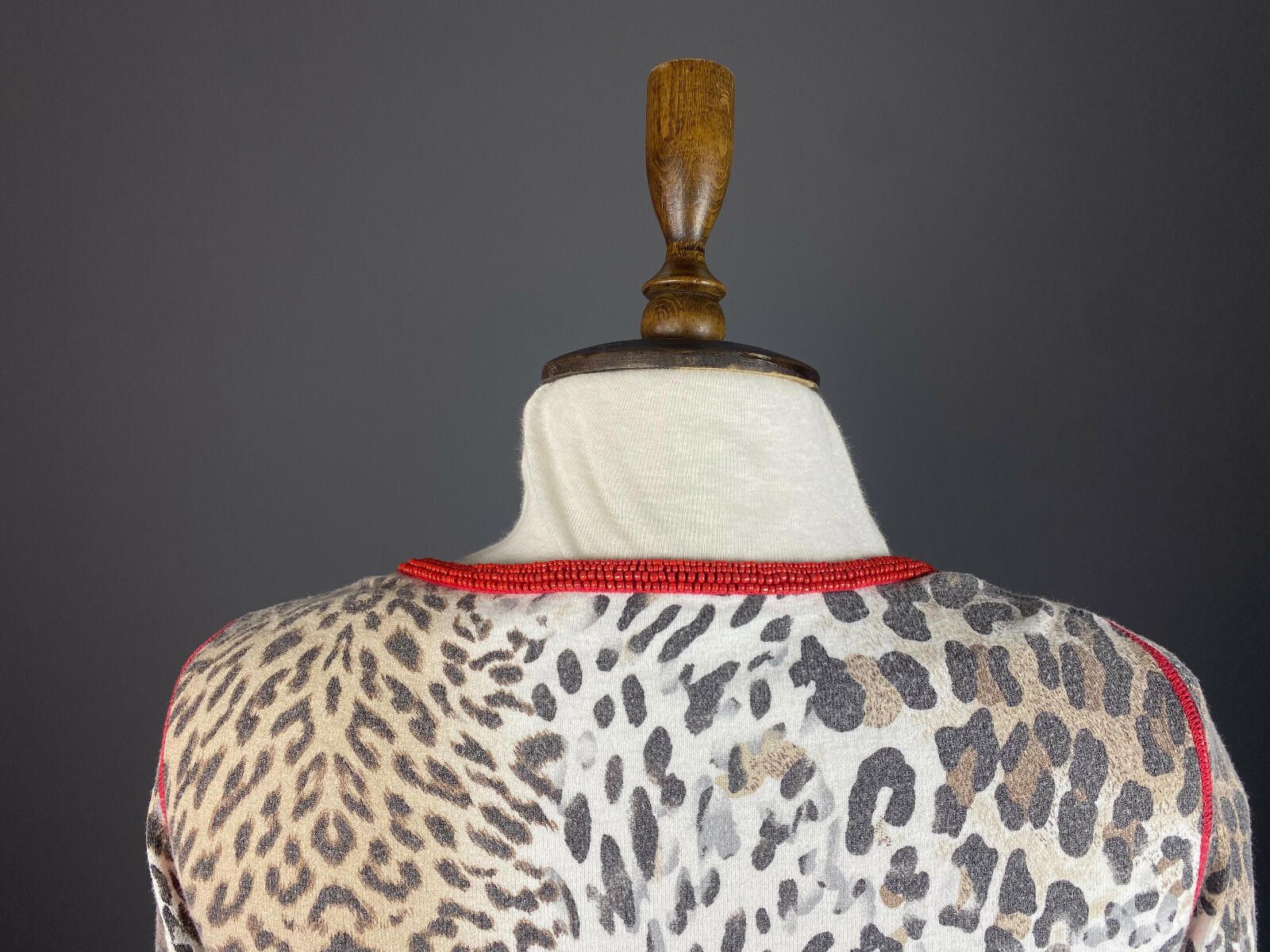 Escada Escada Sport Multicolor Leopard Print Cardigan Sweater Size M / US 6-8 / IT 42-44 - 6 Thumbnail