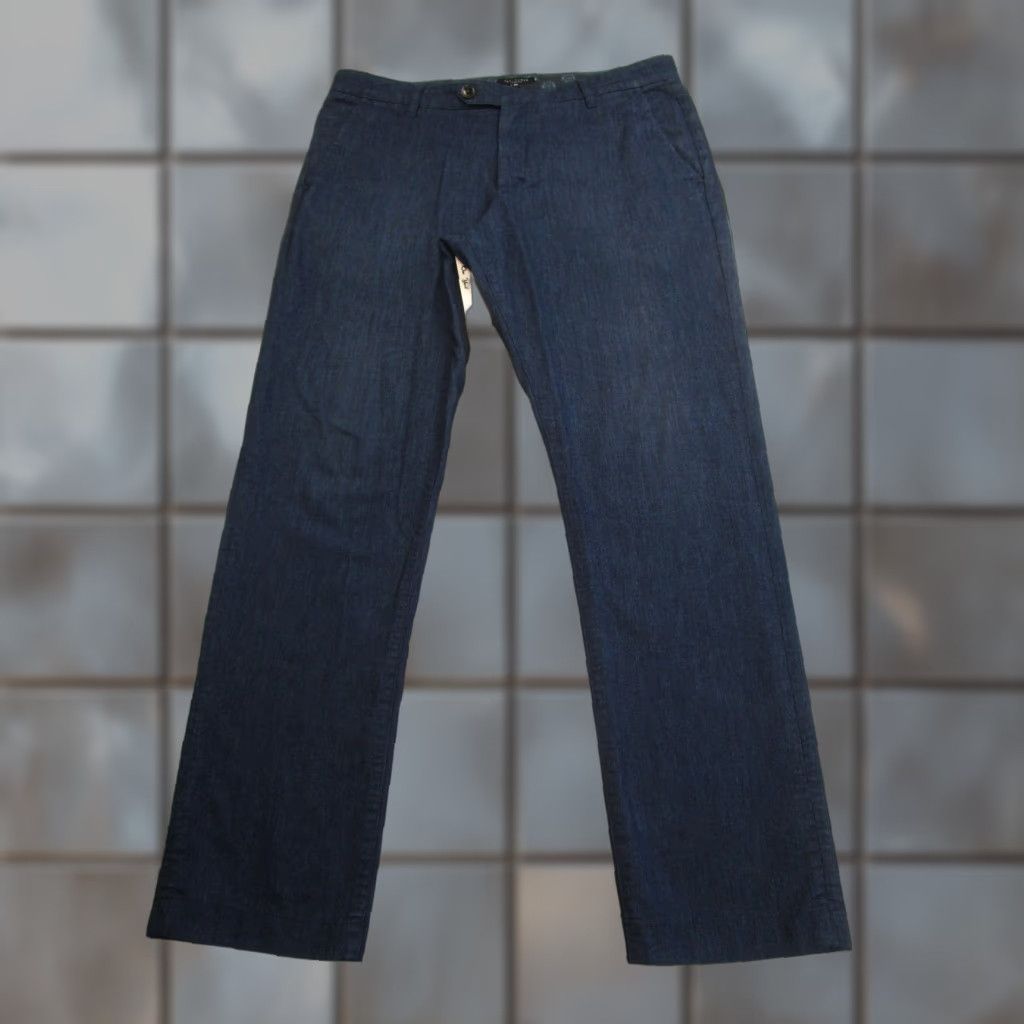 Ted Baker Ted Baker Mens Pants 36 Blue Lommy Dress Chino Slim Fit Cotton Blend Trousers Size US 36 / EU 52 - 1 Thumbnail