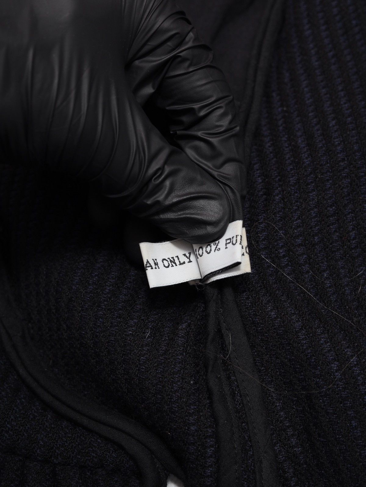 Other Robert Cary Williams Navy Wool Striped Long Blazer Jacket Size XS / US 0-2 / IT 36-38 - 14 Thumbnail