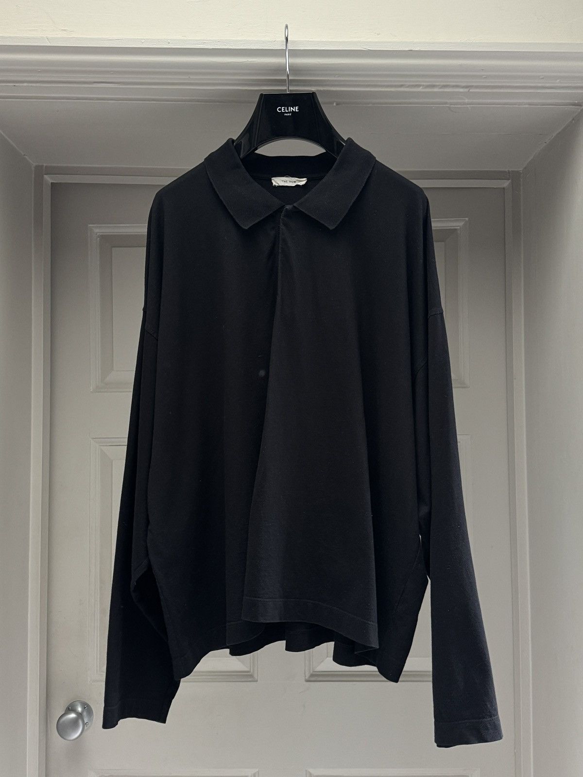 The Row The Row Mens Bryson Black Polo Shirt size XL Size US L / EU 52-54 / 3 - 2 Thumbnail
