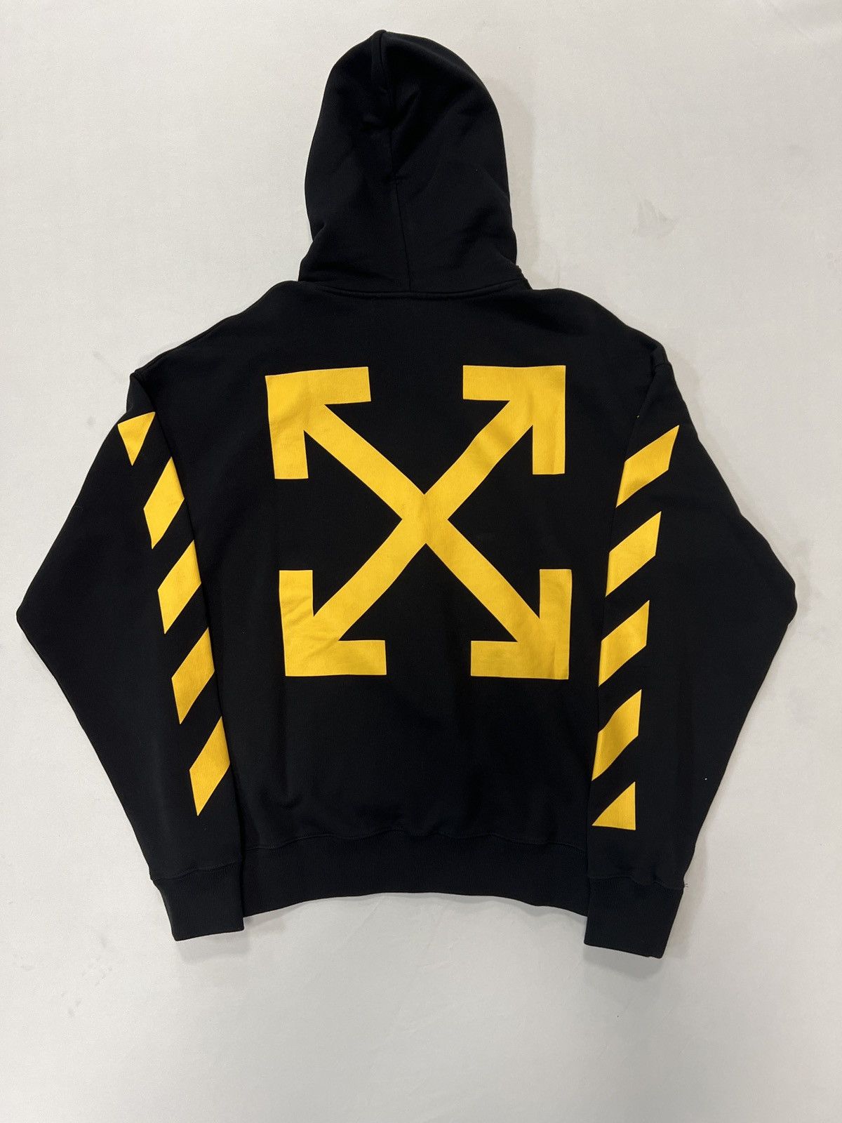 Off White Off White Caravaggio Black Yellow Hoodie Grailed