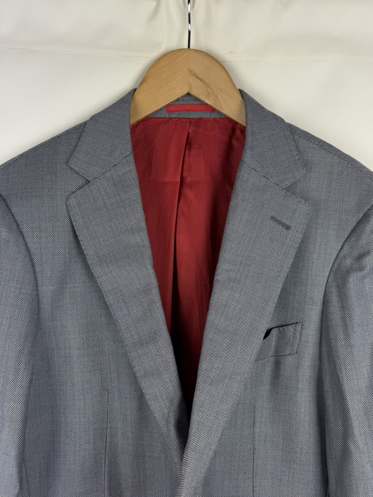 Suitsupply × Vitale Barberis Canonico Suitsupply Vitale Barberis Canonico Men’s Wool Blazer Jacket Size 42R - 8 Thumbnail
