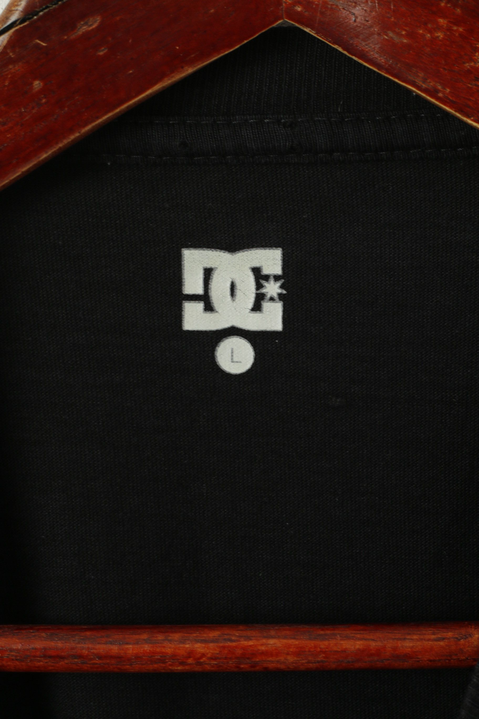 DC DC Men L Shirt Black Cotton Graphic 6419 Size US L / EU 52-54 / 3 - 4 Thumbnail