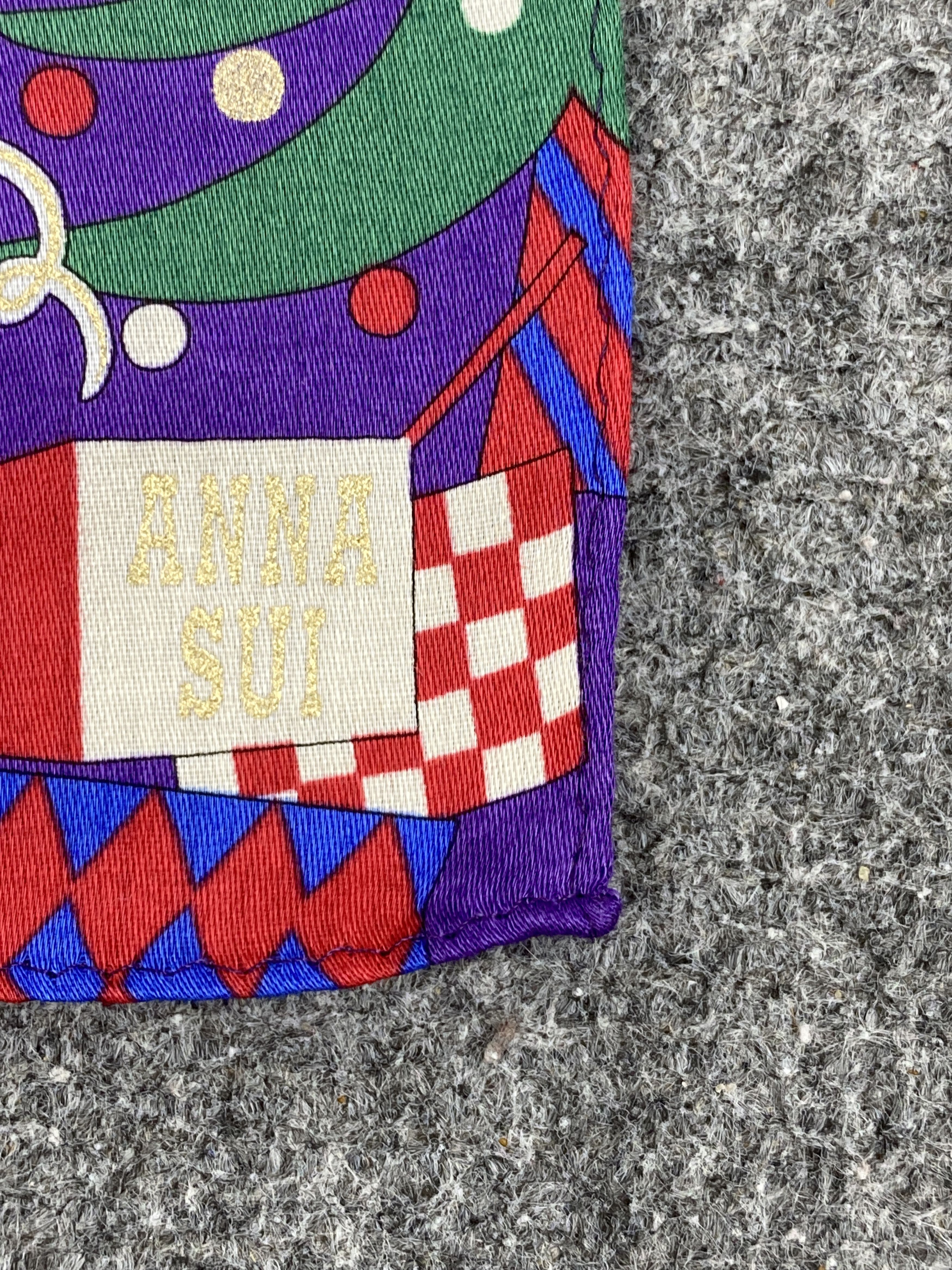 Vintage Anna Sui Handkerchief / Bandana / Neckerchief HKC0401 Size ONE SIZE - 6 Thumbnail