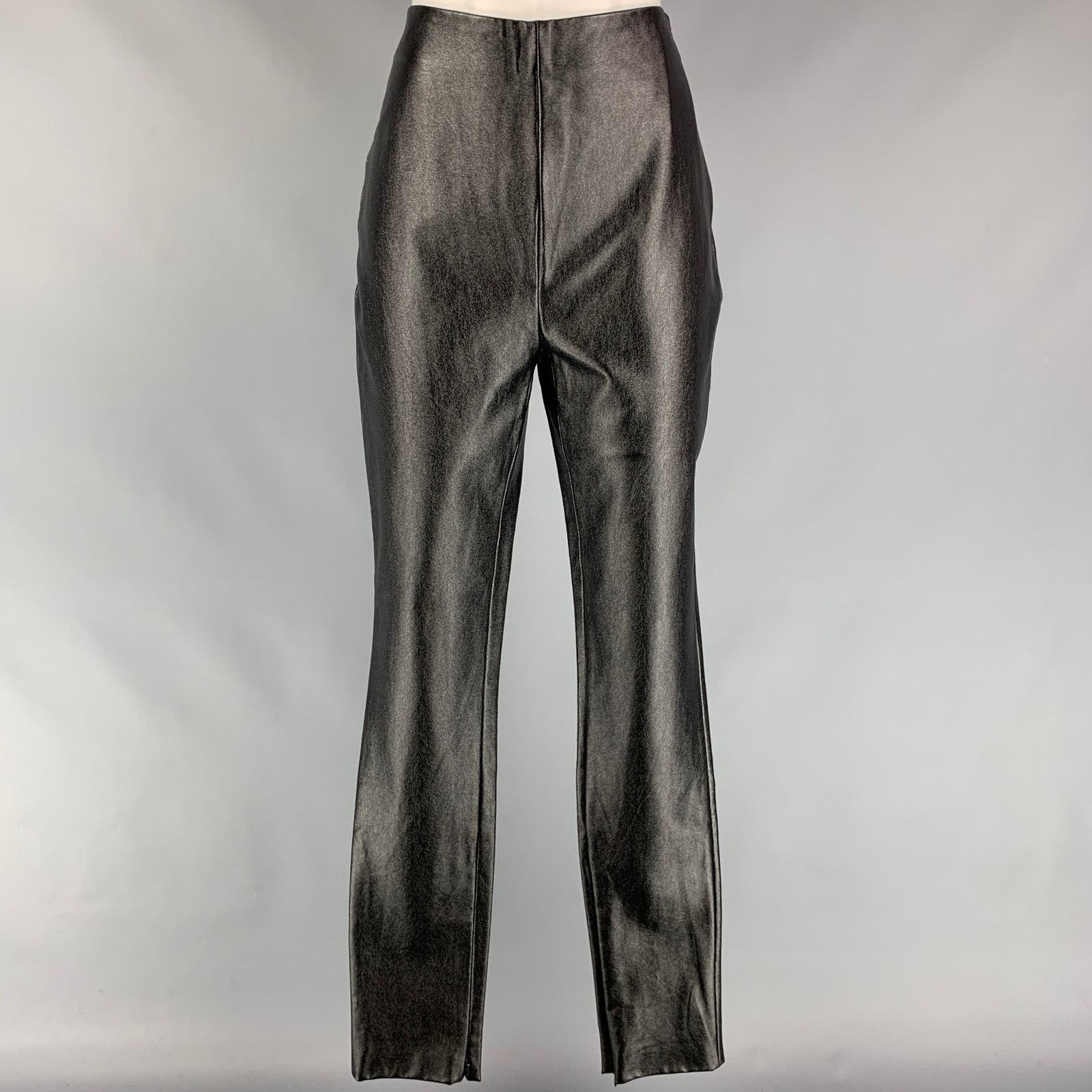 STAND STUDIO STAND STUDIO Tabitha Black Faux Leather Ankle Zips Leggings Size 27" / US 4 / IT 40 - 1 Thumbnail