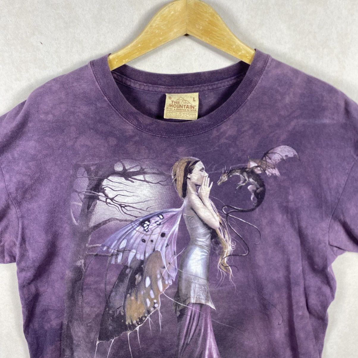 The Mountain × Vintage Vintage The Mountain Fantasy Forest Butterfly Tee 90s Y2K Size US XL / EU 56 / 4 - 6 Thumbnail