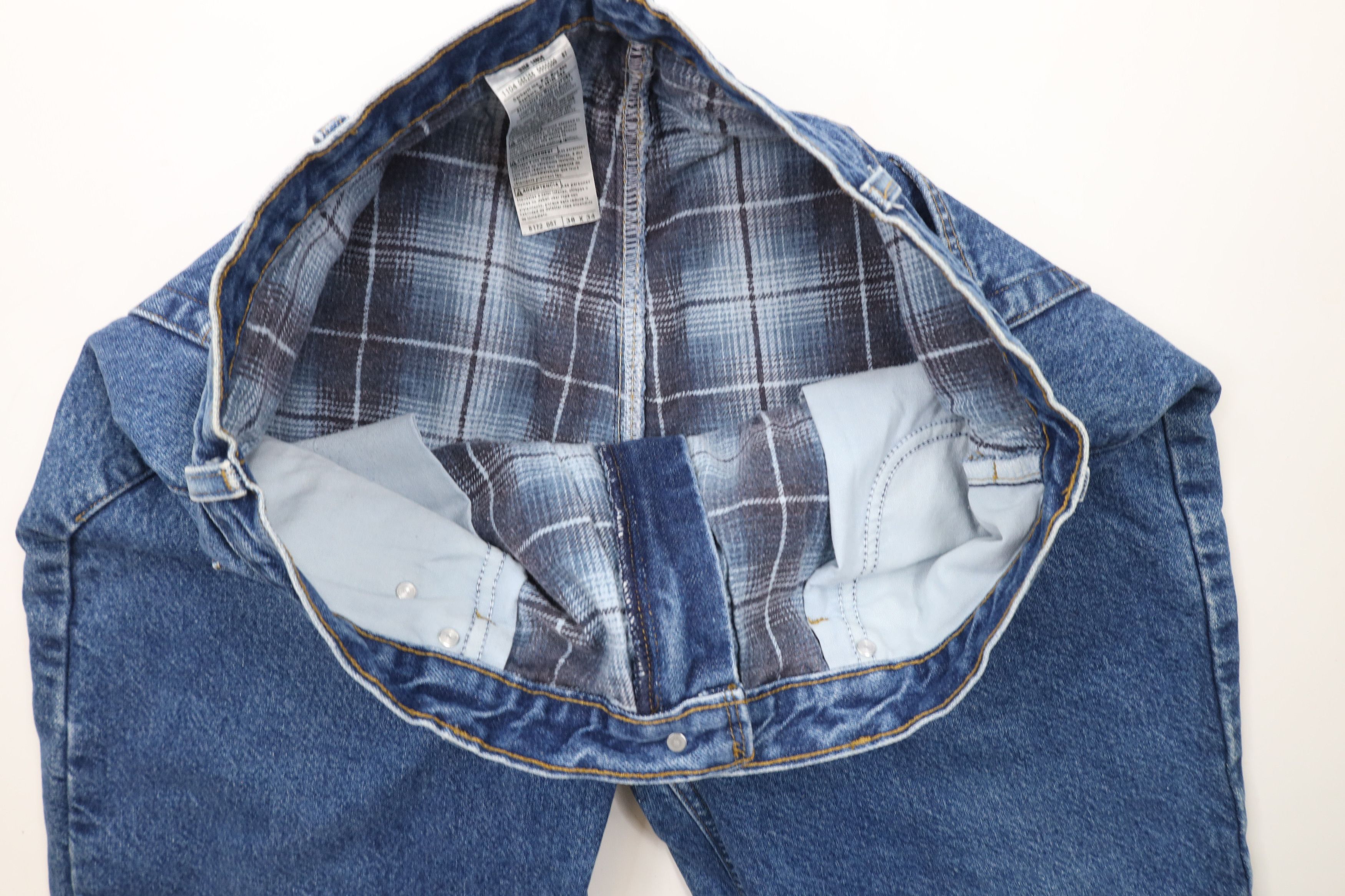 Carhartt × Vintage Vintage Y2K 2004 Carhartt Out Flannel Lined Denim Jeans Size US 38 / EU 54 - 9 Thumbnail