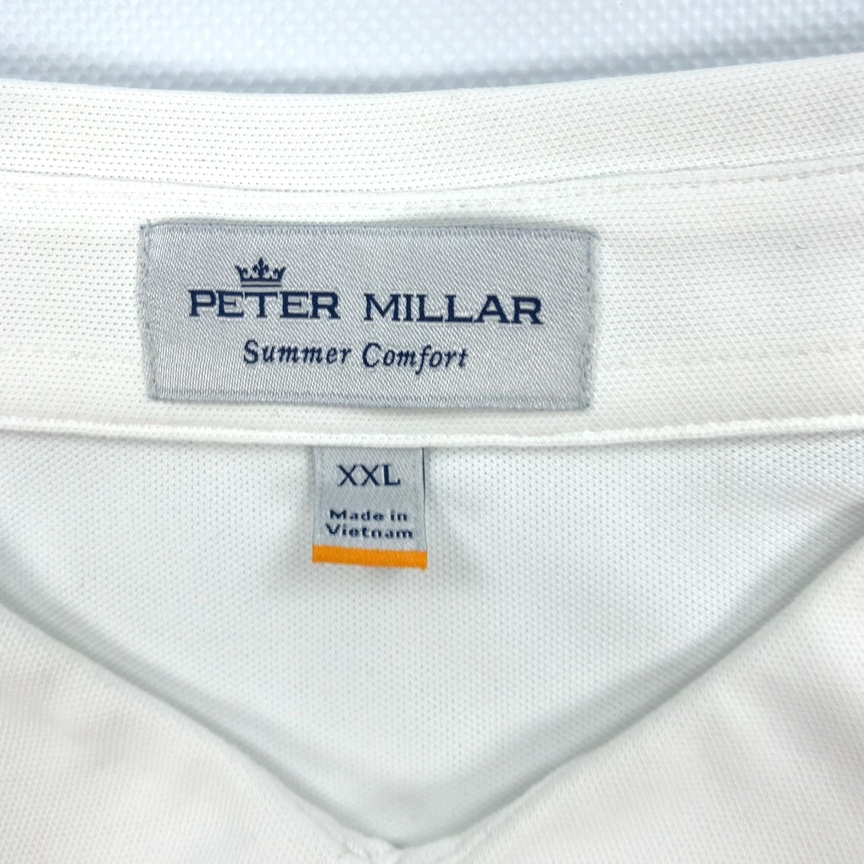 Peter Millar Peter Millar Polo Shirt Men 2XL White Summer Comfort Golf Sports Crown Sport Short Sleeve Polyester Spandex Size US XXL / EU 58 / 5 - 4 Thumbnail