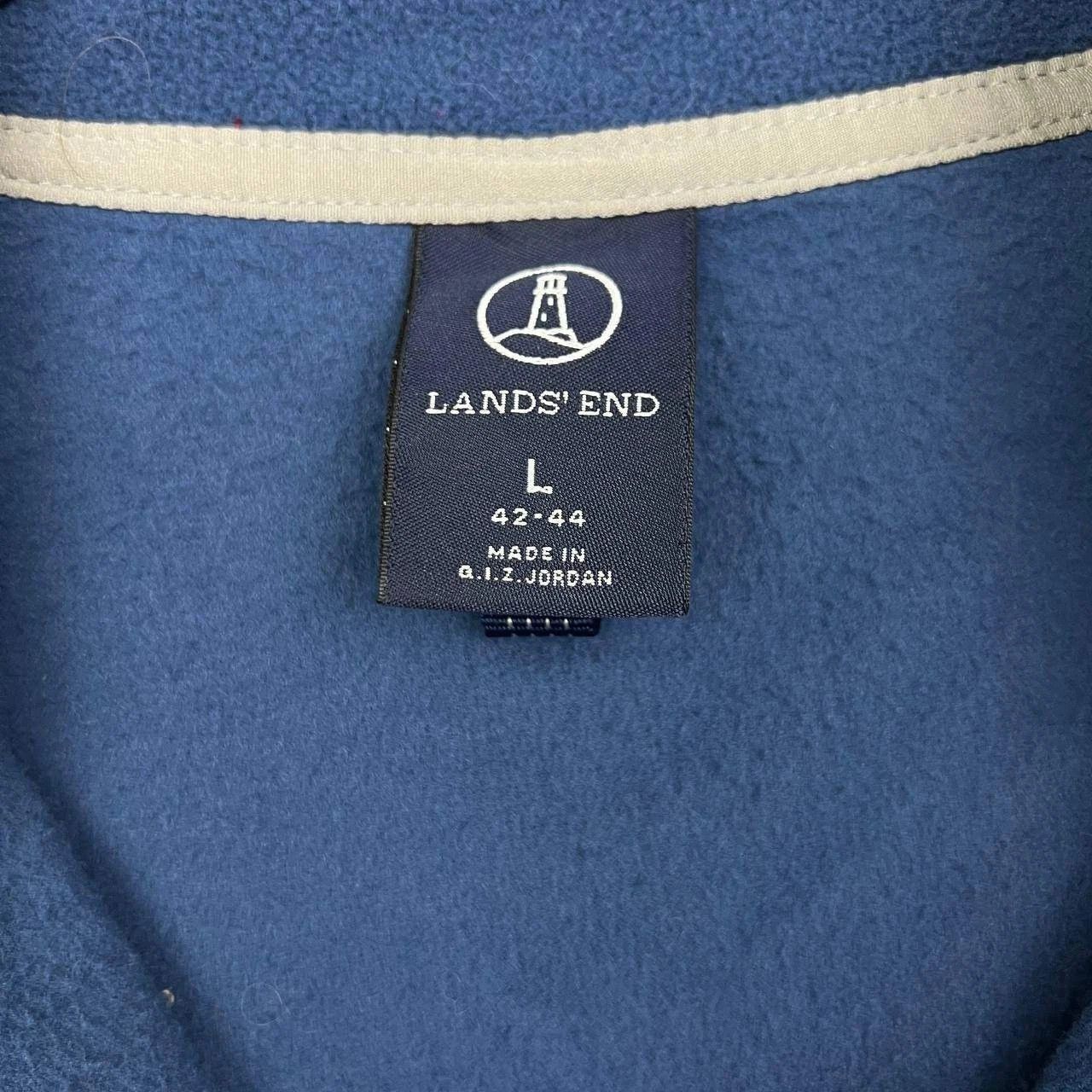 Lands' End Lands' End Sweatshirt Polartec Half Zip Mock Neck Fleece L Size US L / EU 52-54 / 3 - 4 Thumbnail
