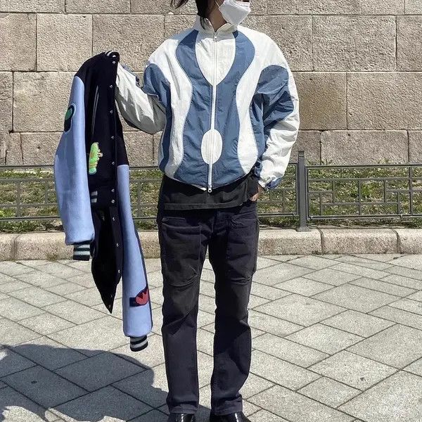 VIBE Patchwork Nylon Hombre Oversized Loose Jacket y2k Size US L / EU 52-54 / 3 - 5 Thumbnail