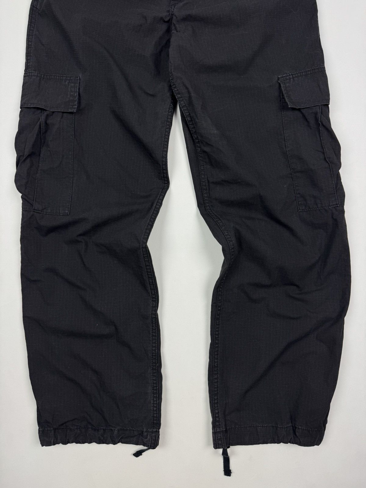 Carhartt Faded Carhartt W’ Unisex Cargo Black Pants Size 34" / US 12 / IT 48 - 2 Thumbnail
